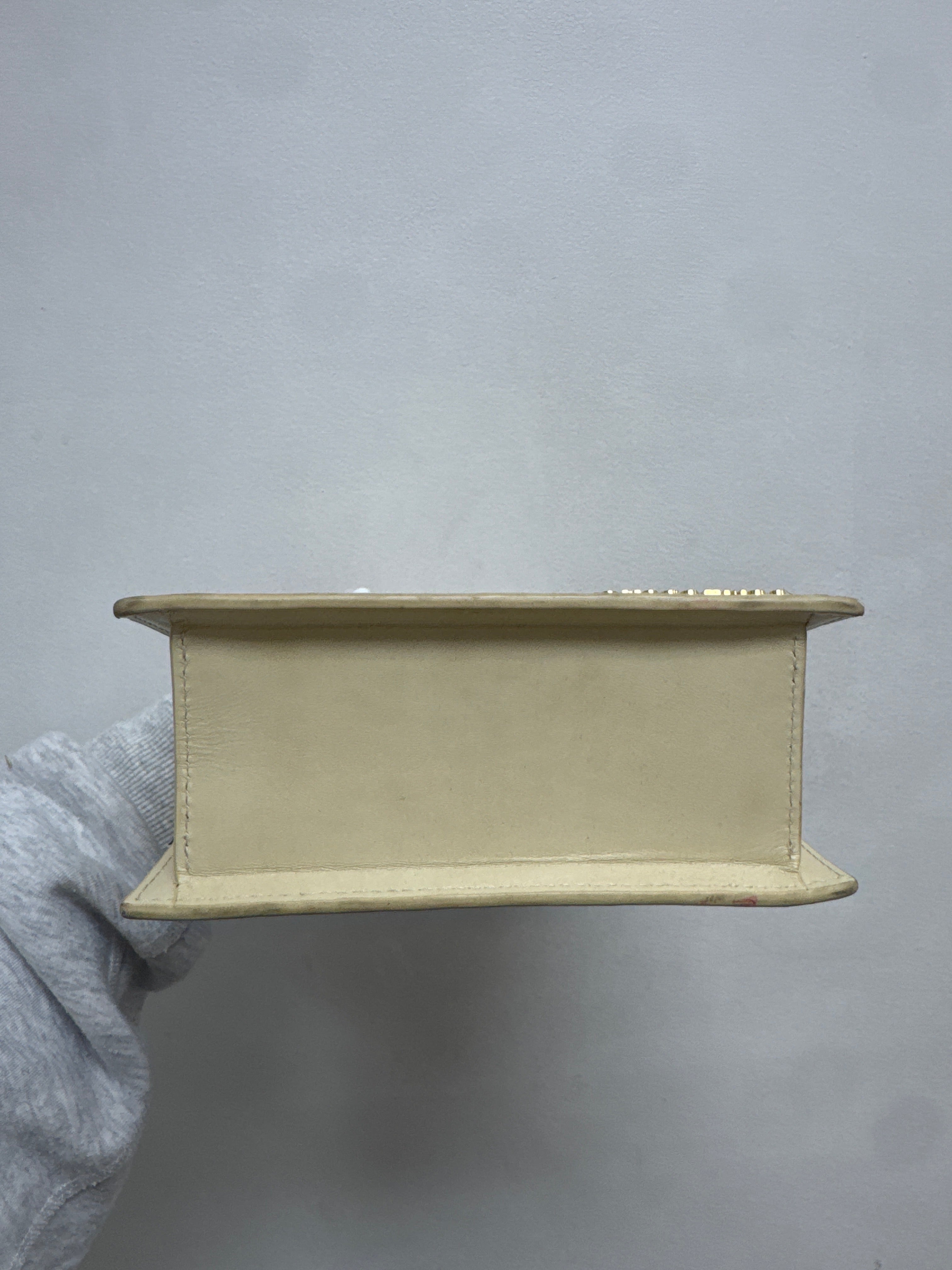 Jacquemus Cream Le Chiquito Neoud Leather Bag