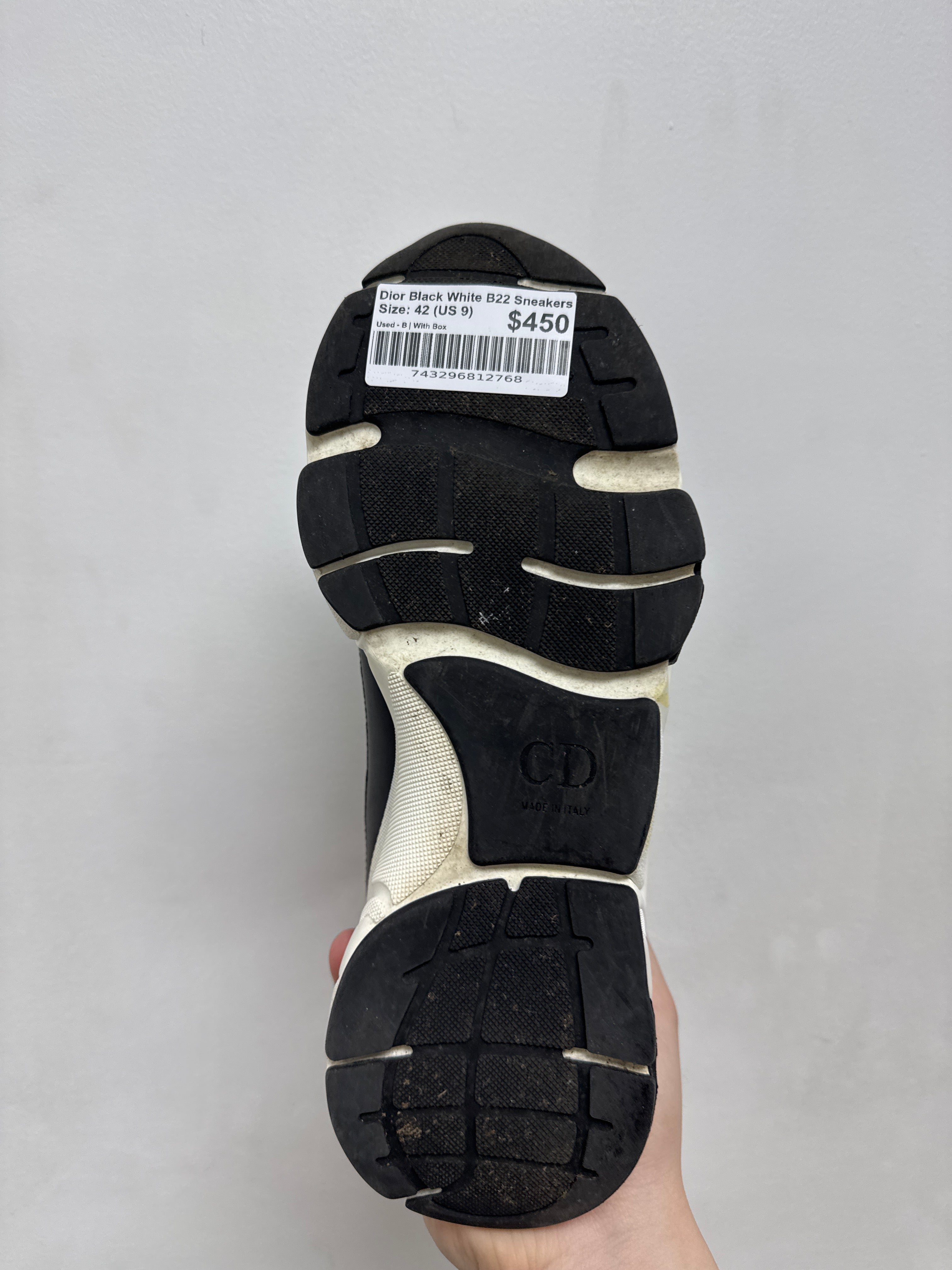 Dior Black White B22 Sneakers