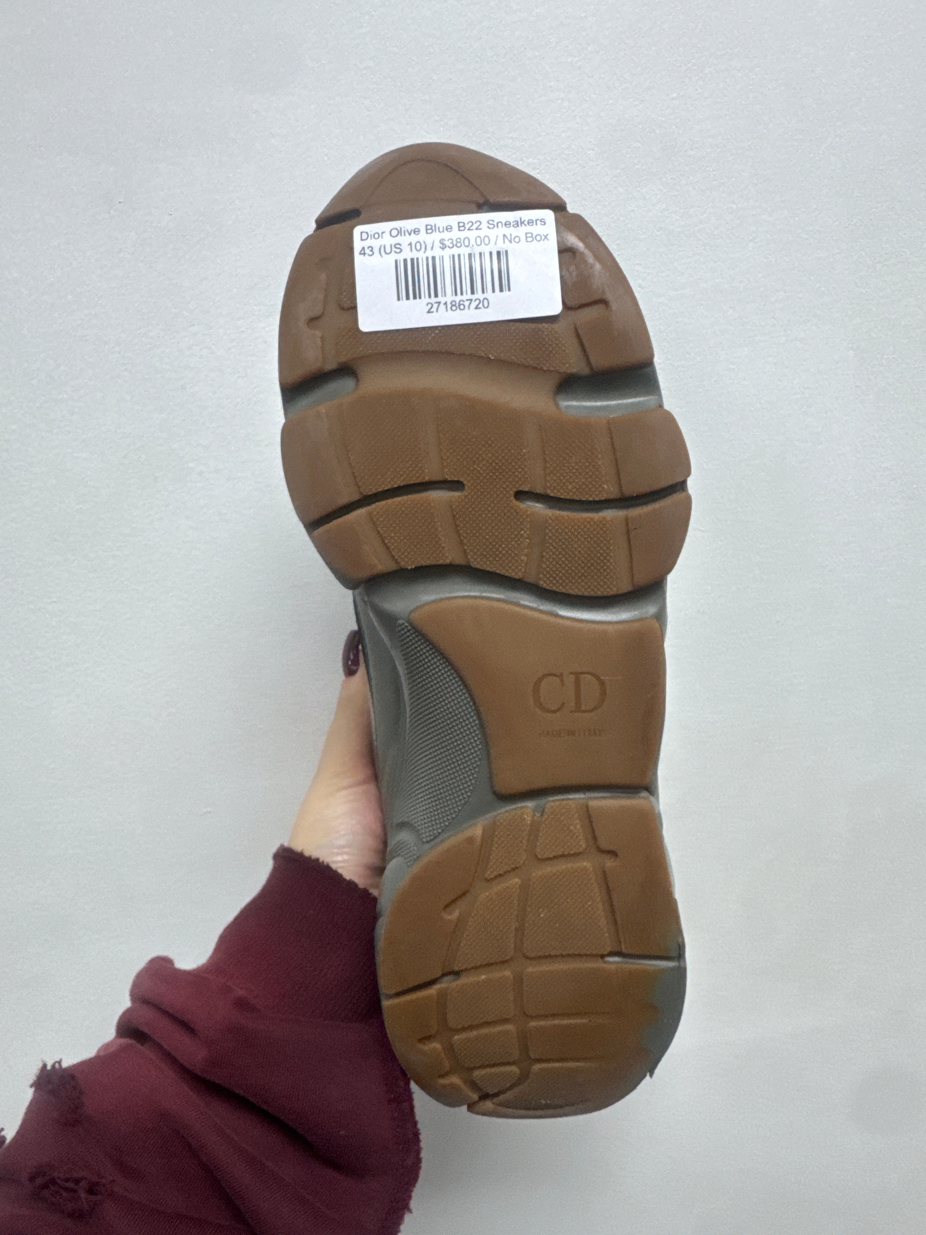 Dior Olive Blue B22 Sneakers