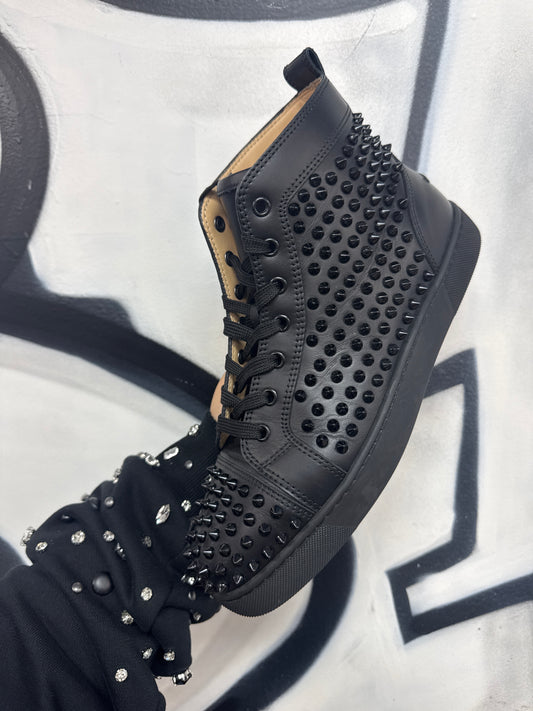 Christian Louboutin Spikes Black Sneakers