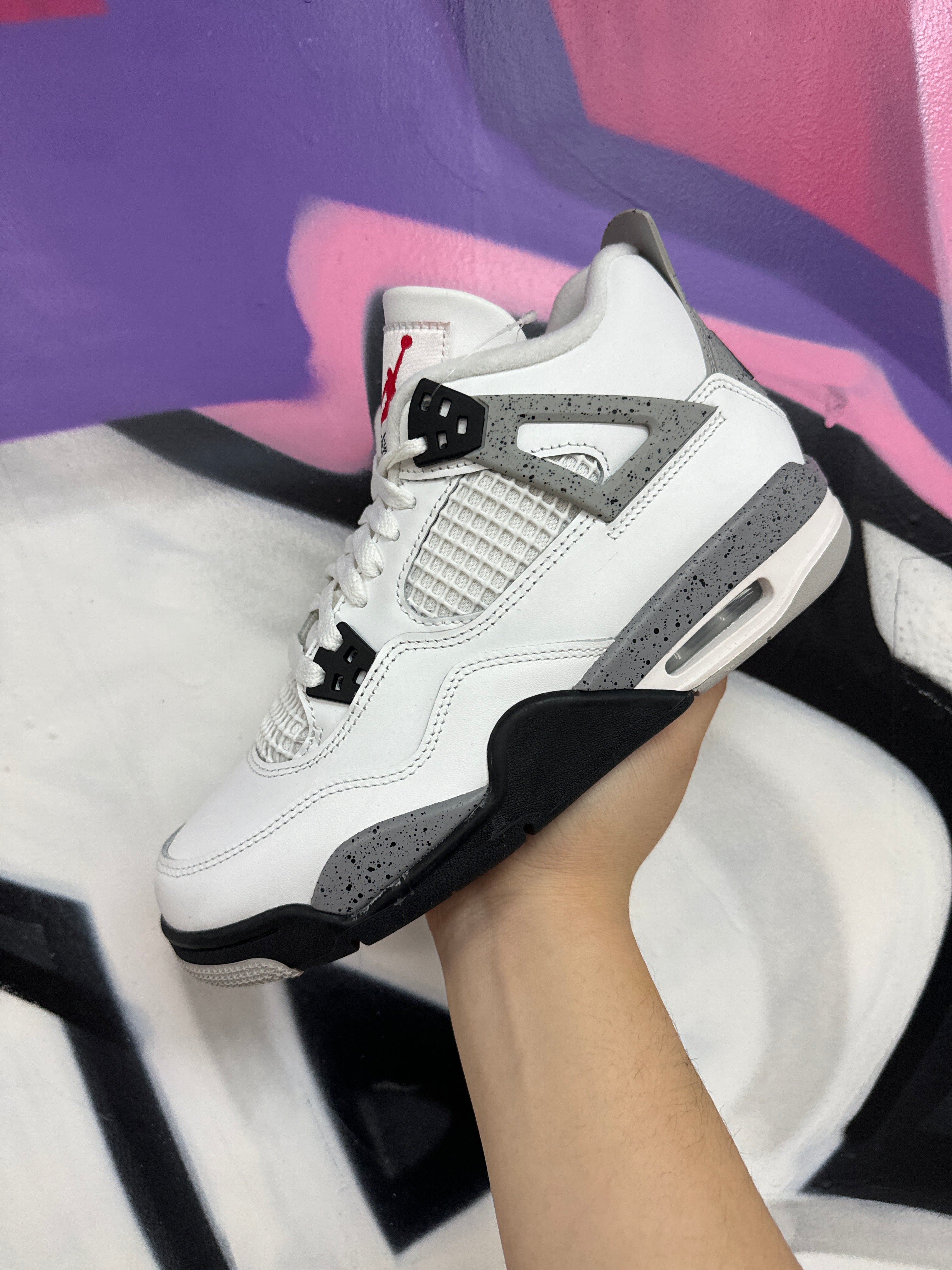 Jordan 4 White Cement Sneakers