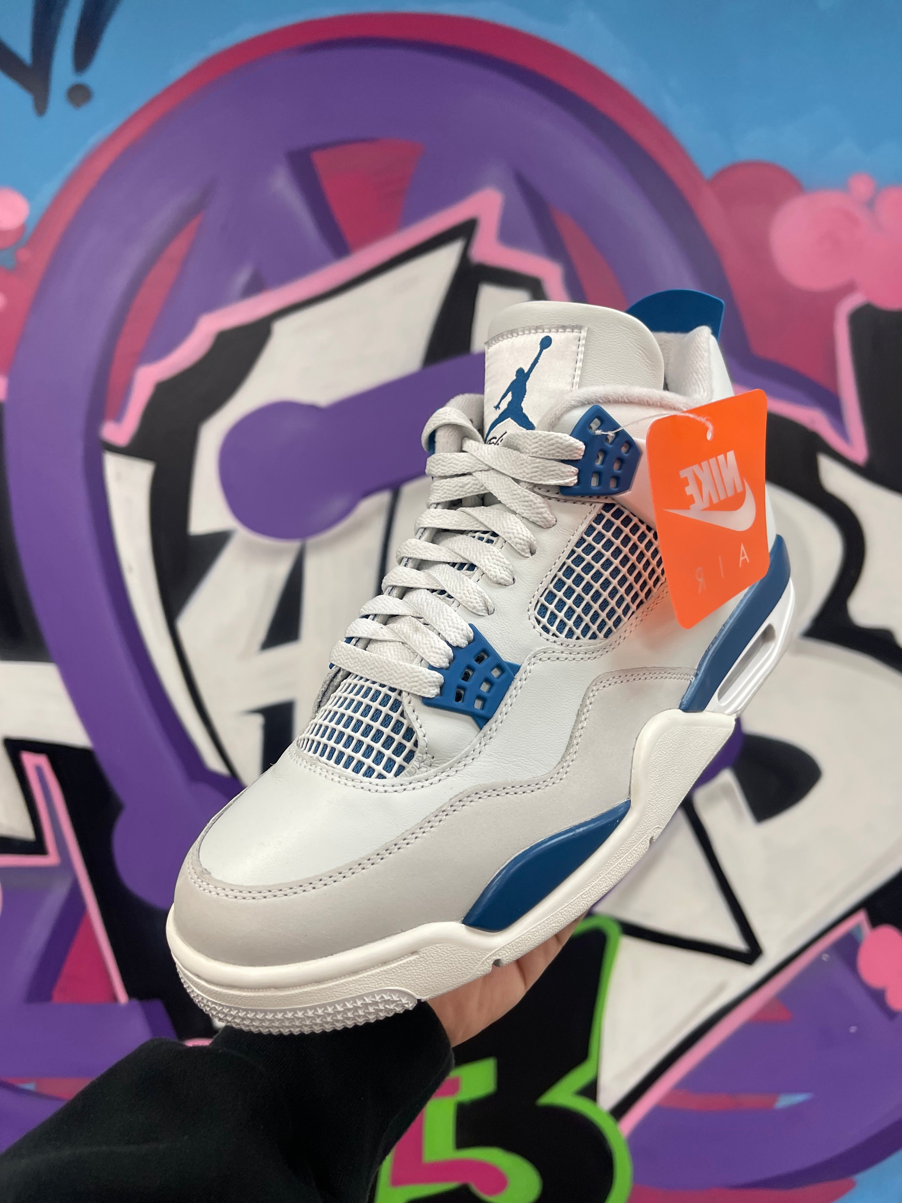 Jordan 4 Military Blue Sneakers