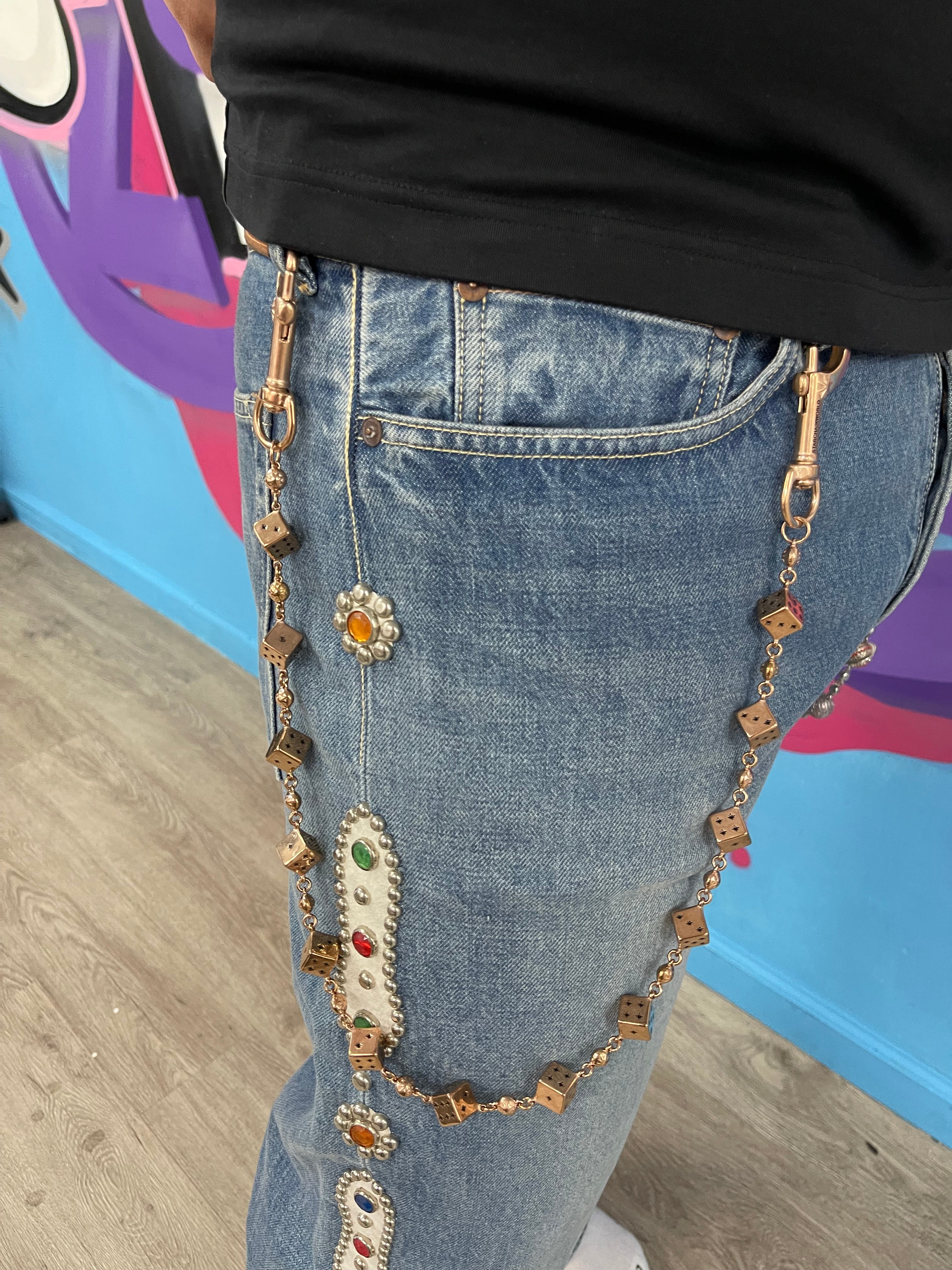 Starchain Rose Gold Dice No Stones