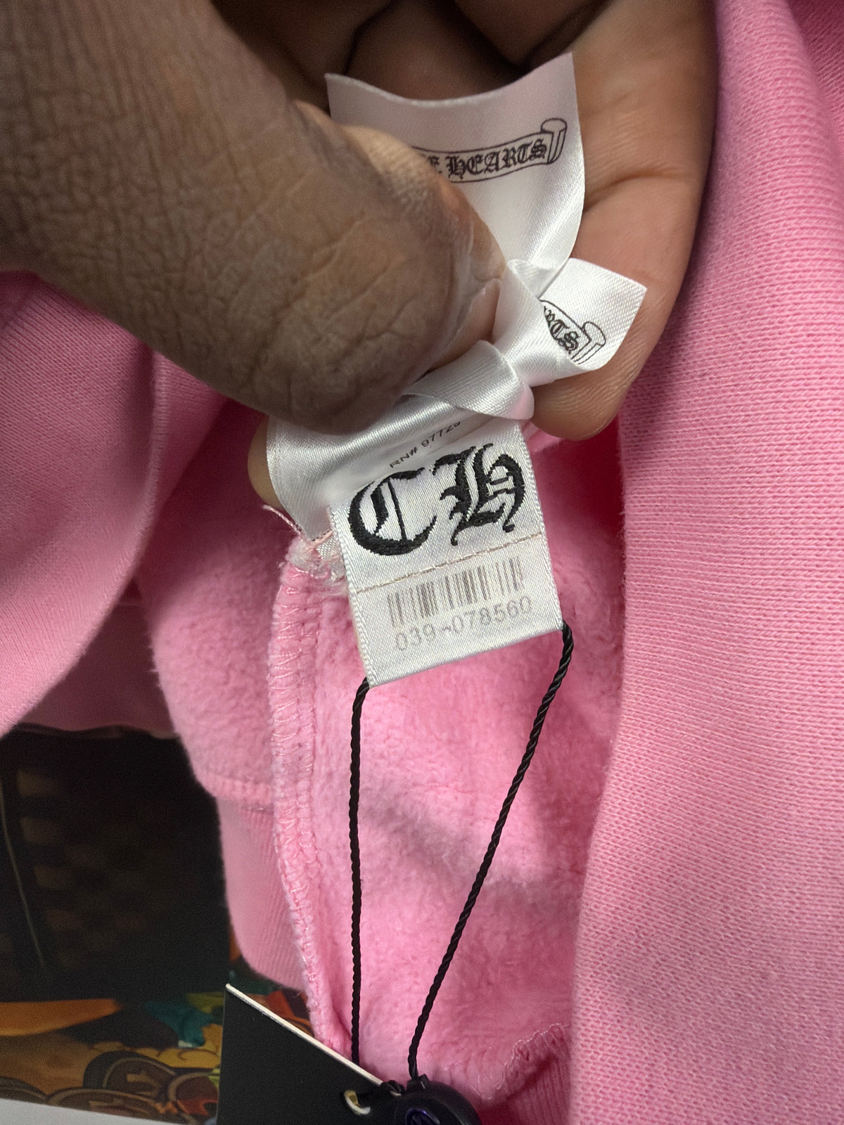 Chrome  Hearts Pink Red T-Bar (Minor Discoloration Throughout) Hoodie