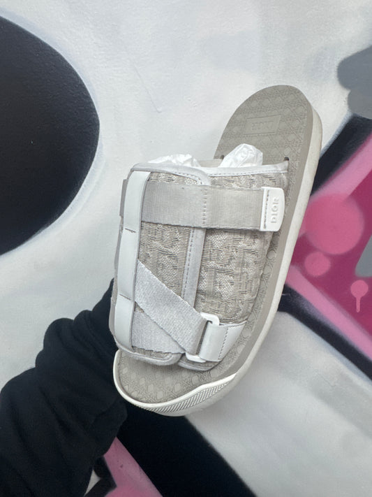 Dior Alpha White Slides
