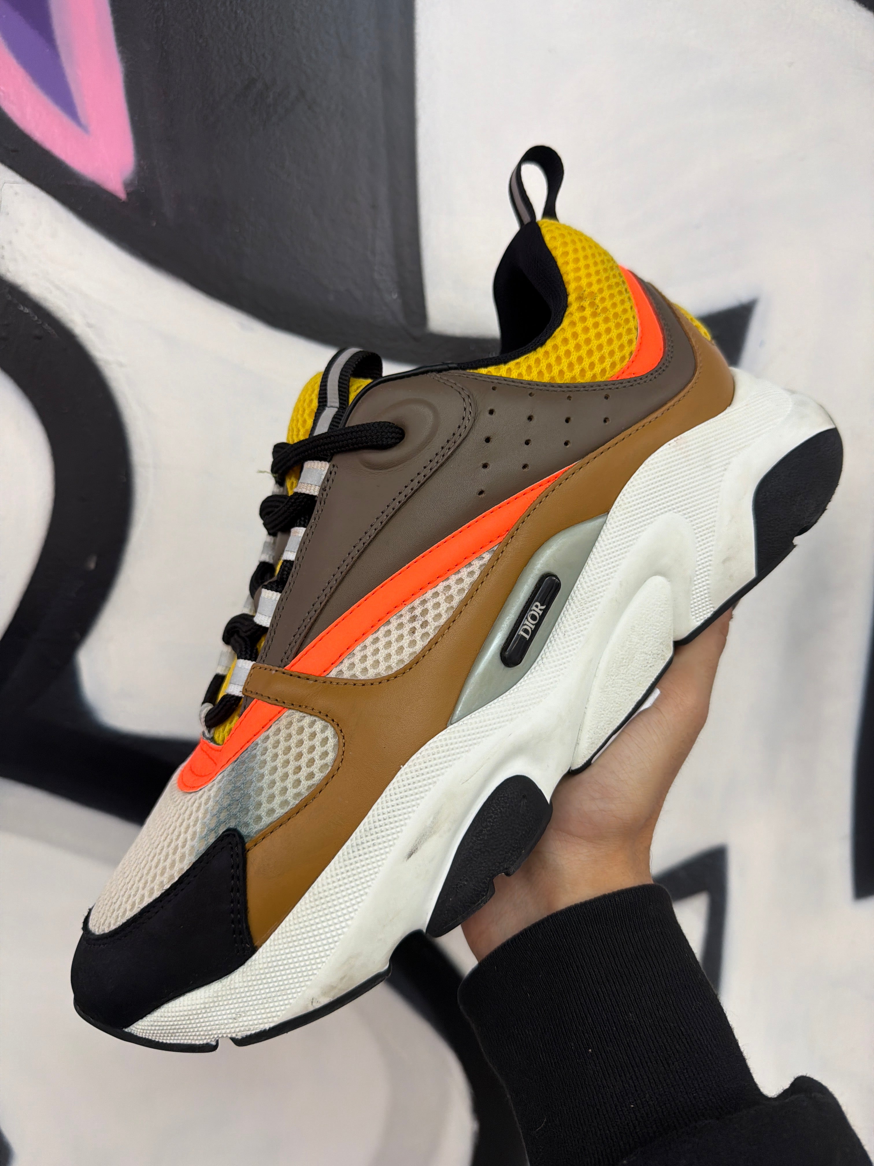 Amiri B22 Brown Orange Yellow Sneakers