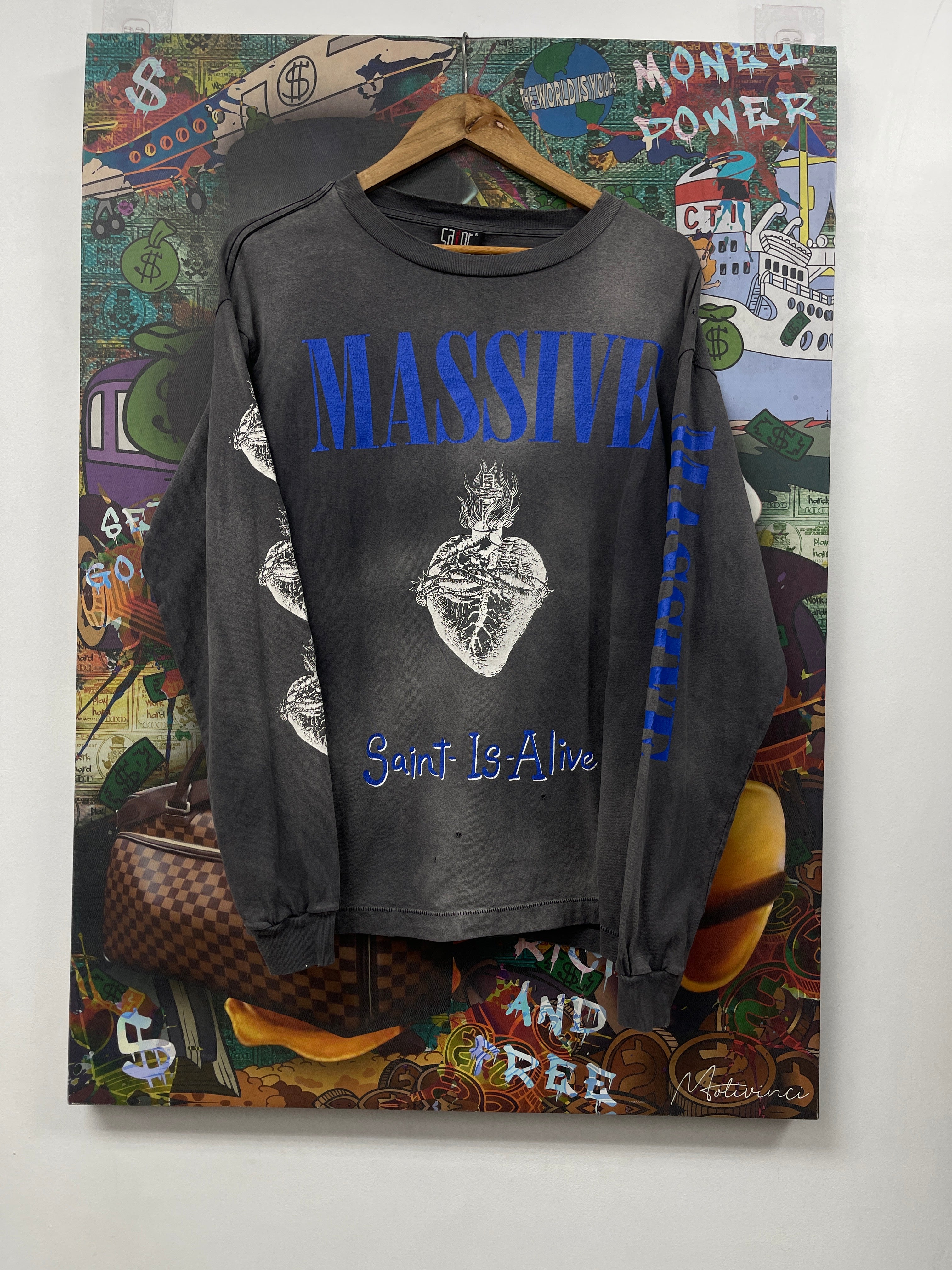 Saint Michael Grey Blue Massive Long Sleeve