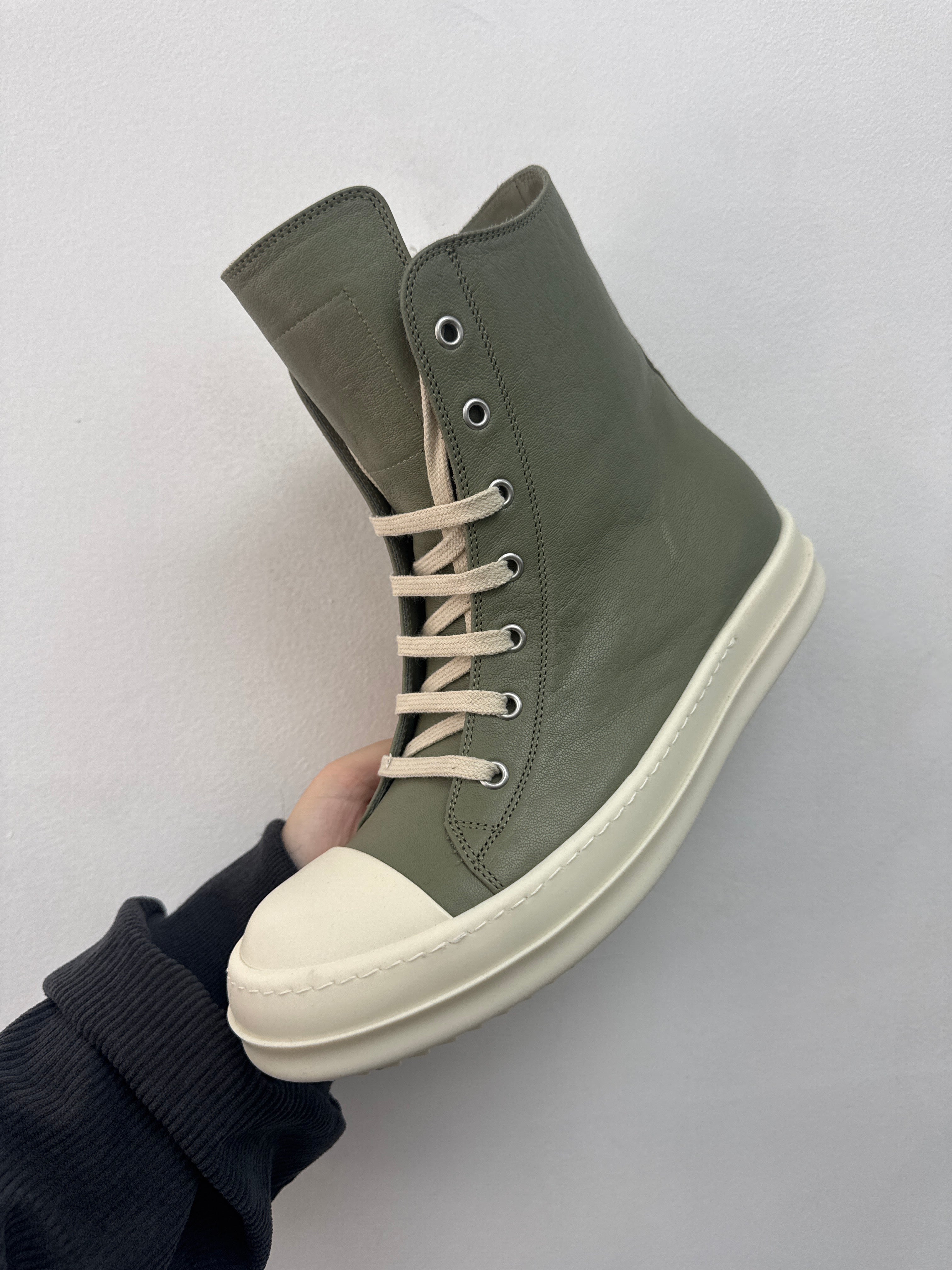 Rick Owens Celadon Millk Sneakers