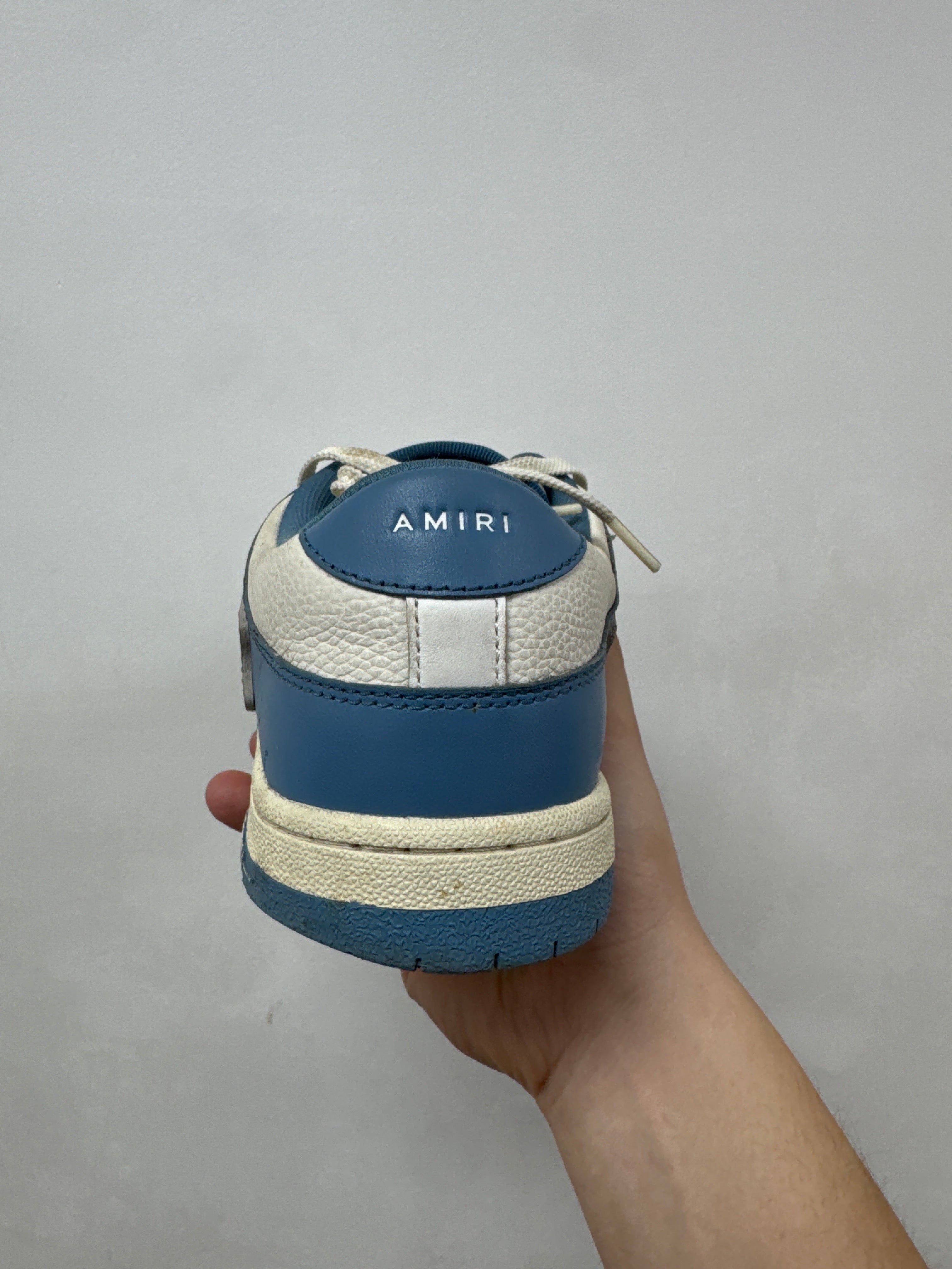 Amiri Baby Blue Skel Top Low Sneakers