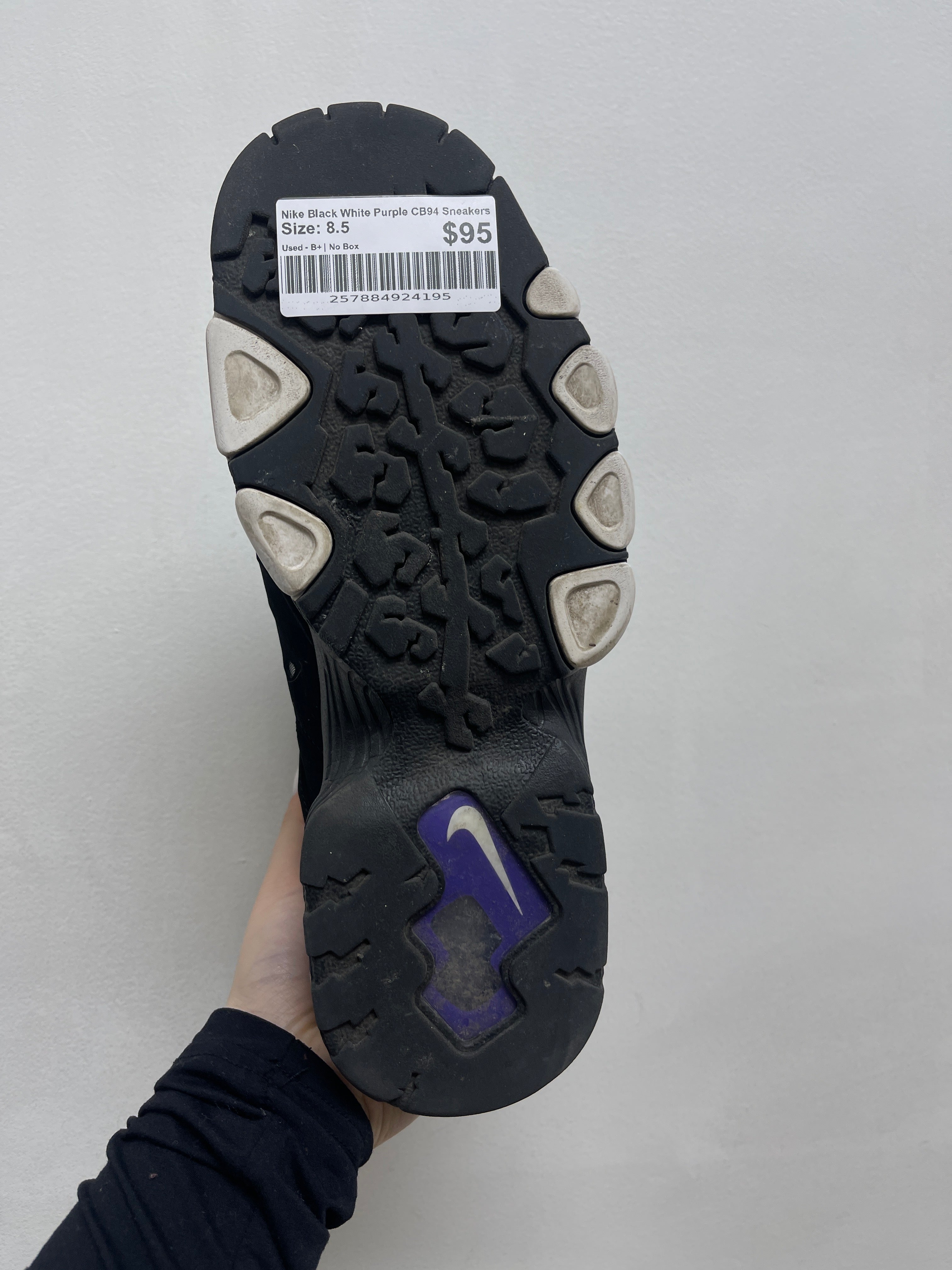 Nike Black White Purple CB94 Sneakers