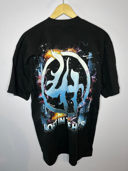 Lost Hills Flames Tee Black