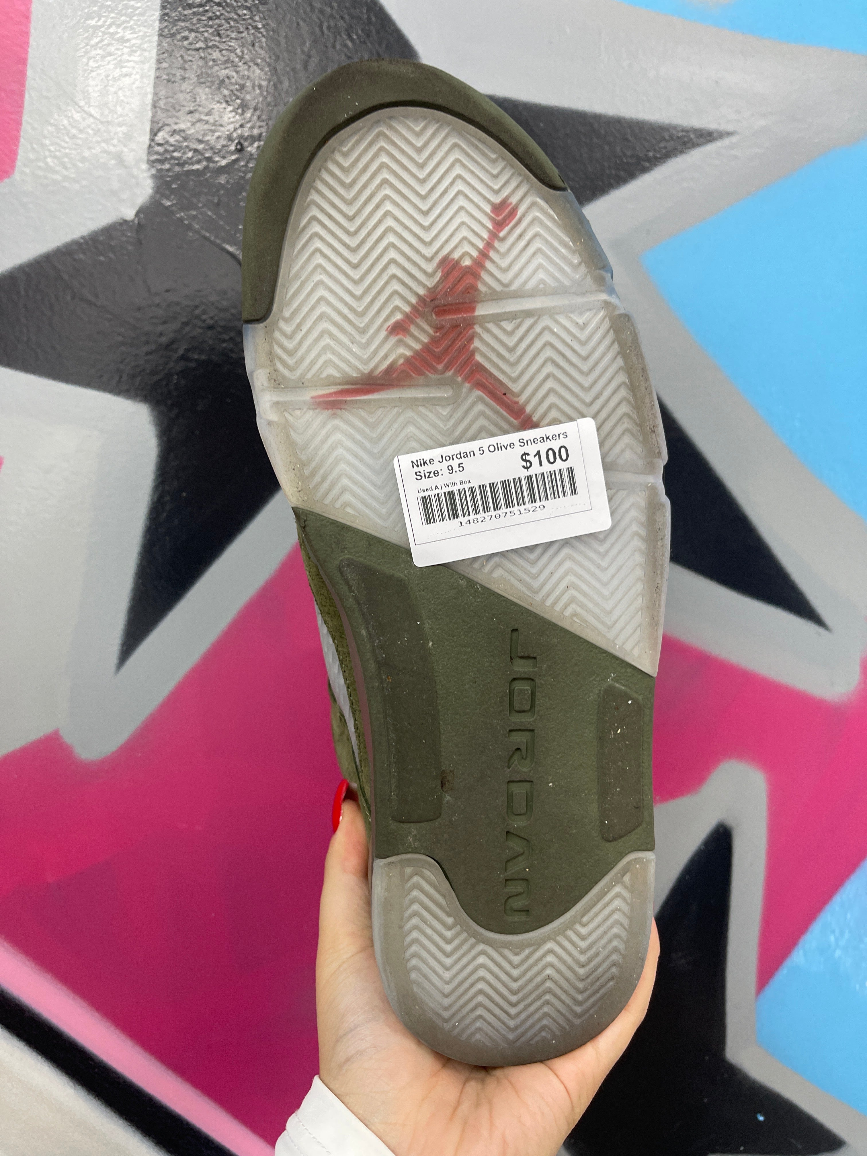 Nike Jordan 5 Olive Sneakers
