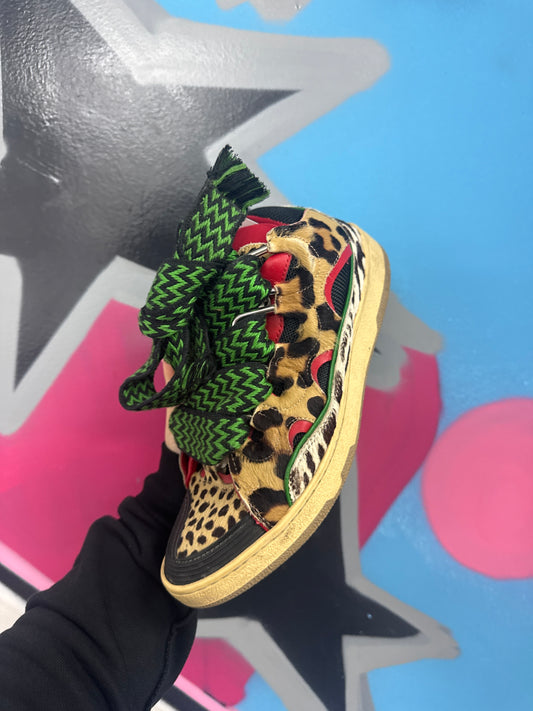 Lanvin Curb Leopard Used 39 (US 6) No Box