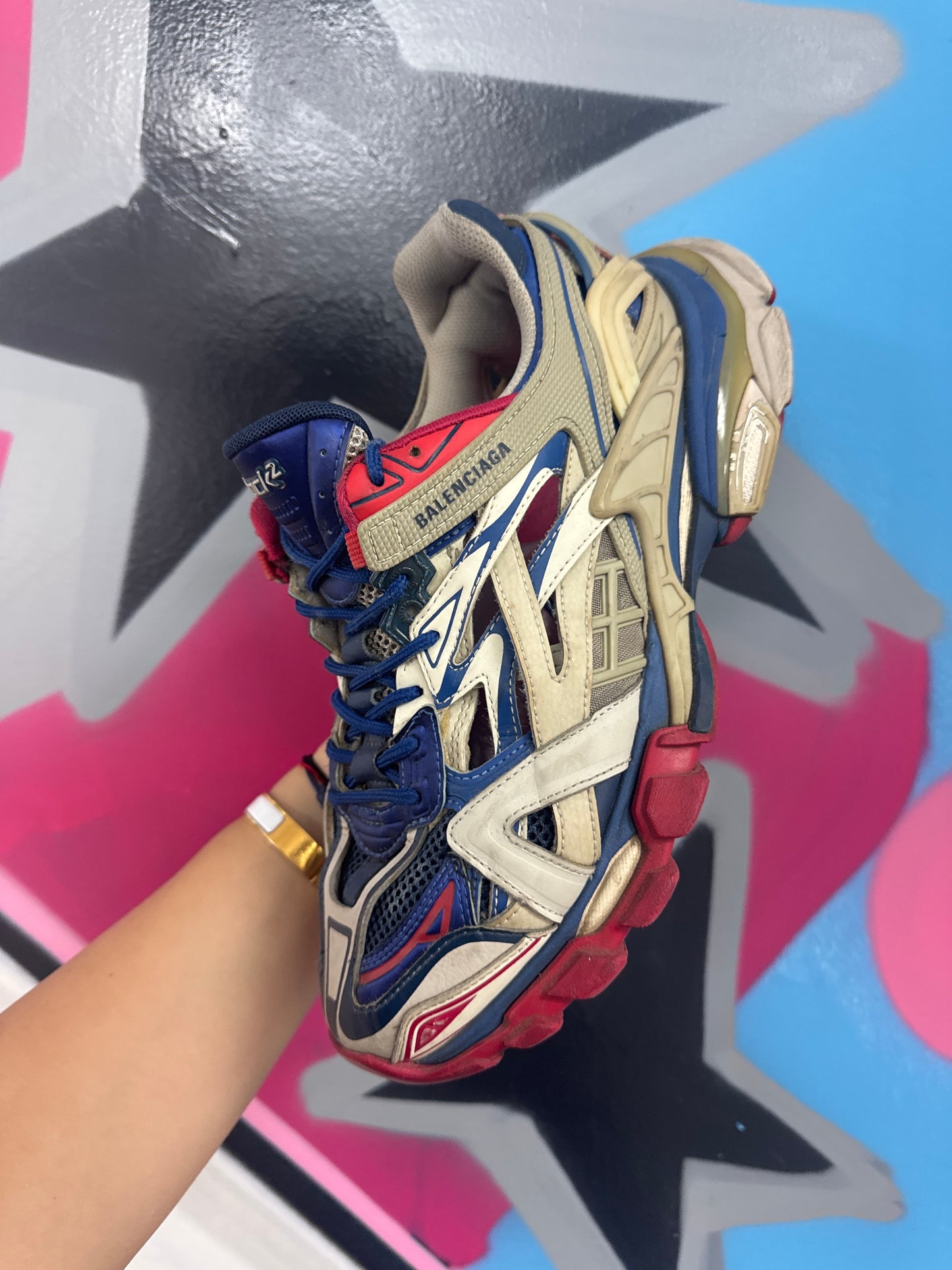 Balenciaga Track 2 RWB Used 41 (US 8) No Box