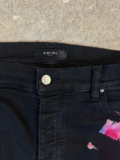 Amiri Jeans Black Tie Dye Used 36