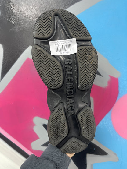 Balenciaga Triple S Black 44 (US 11) With Box Used