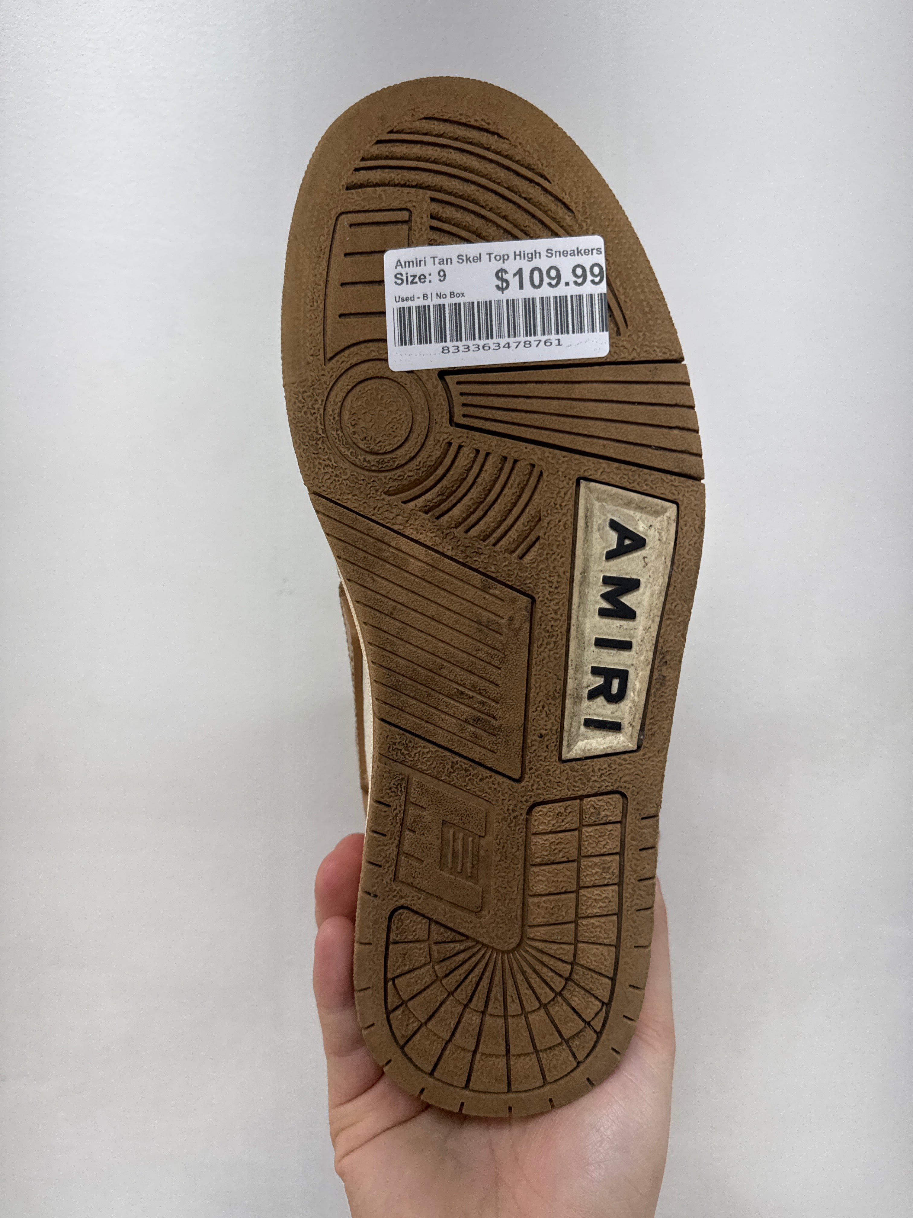 Amiri Tan Skel Top High Sneakers