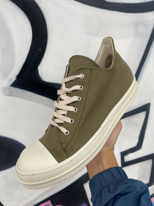 Rick Owens DRKSHDW Low Olive Used 44 (US 11) No Box