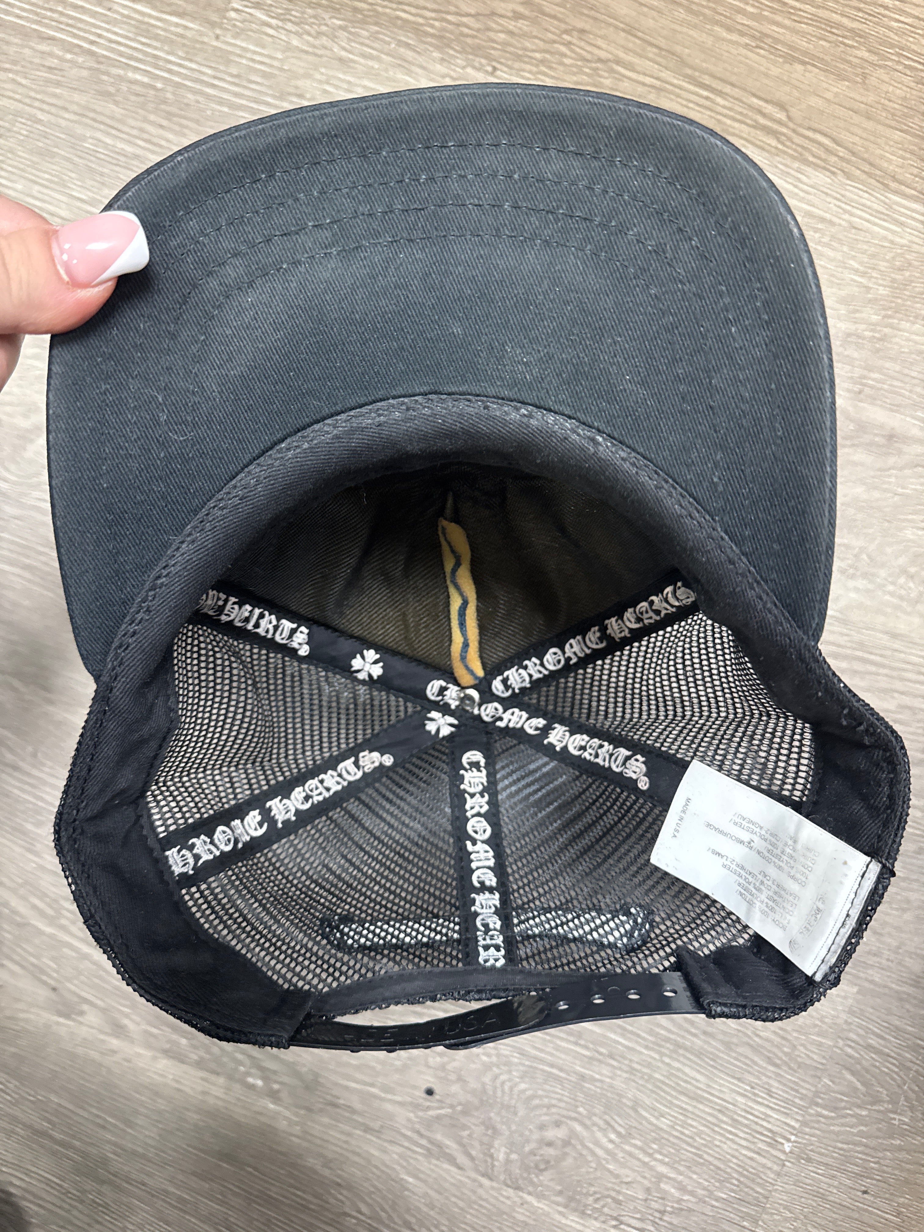 Chrome Hearts Black Matty Boy Chomper Patch Hat