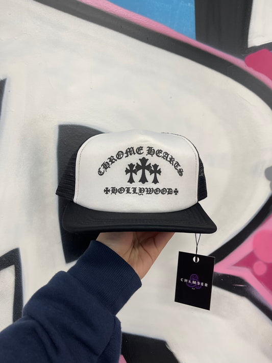 Chrome Hearts Black White King Taco Cap New One Size N/A