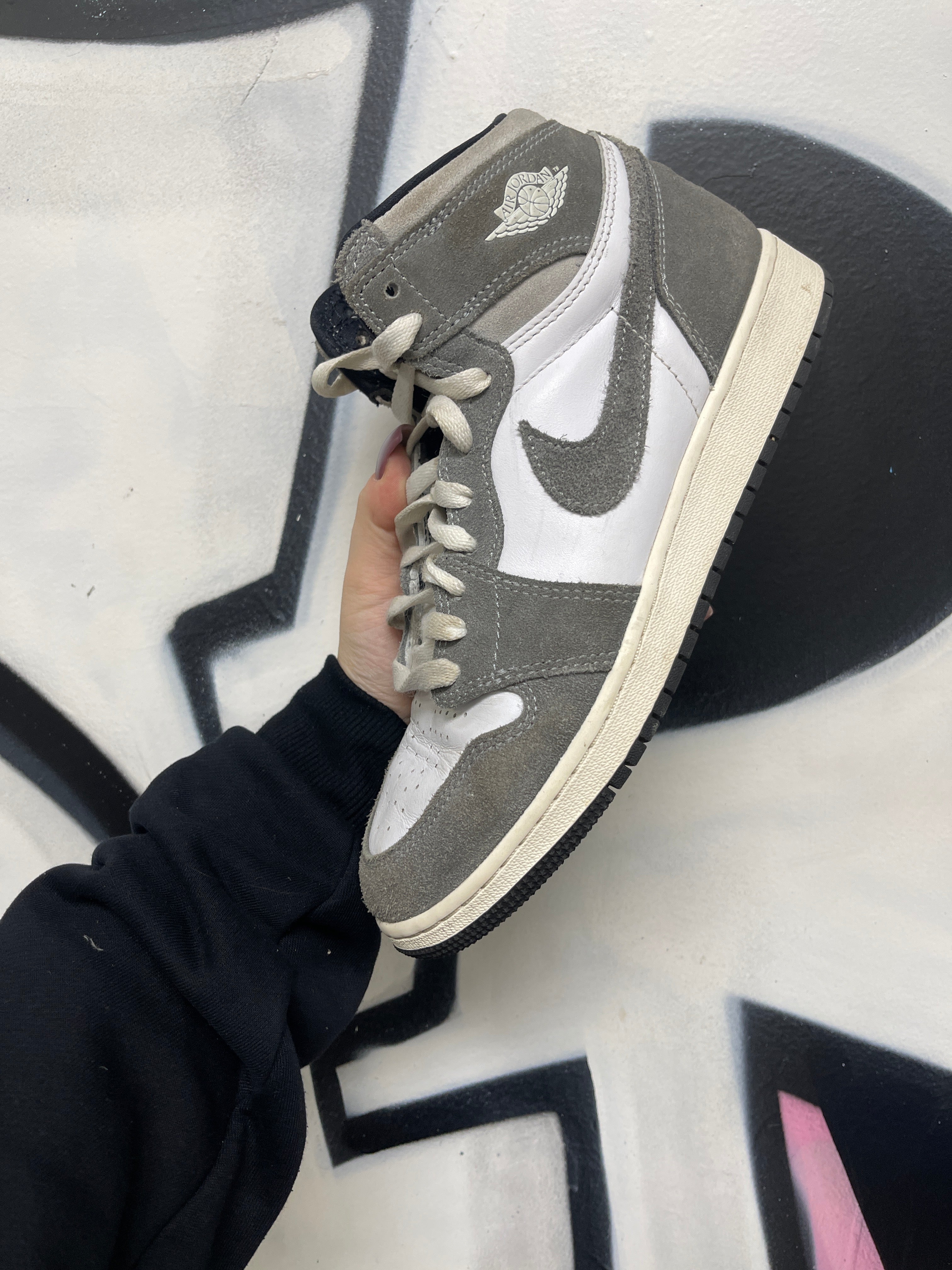 Nike Jordan 1 Washed Black Sneakers