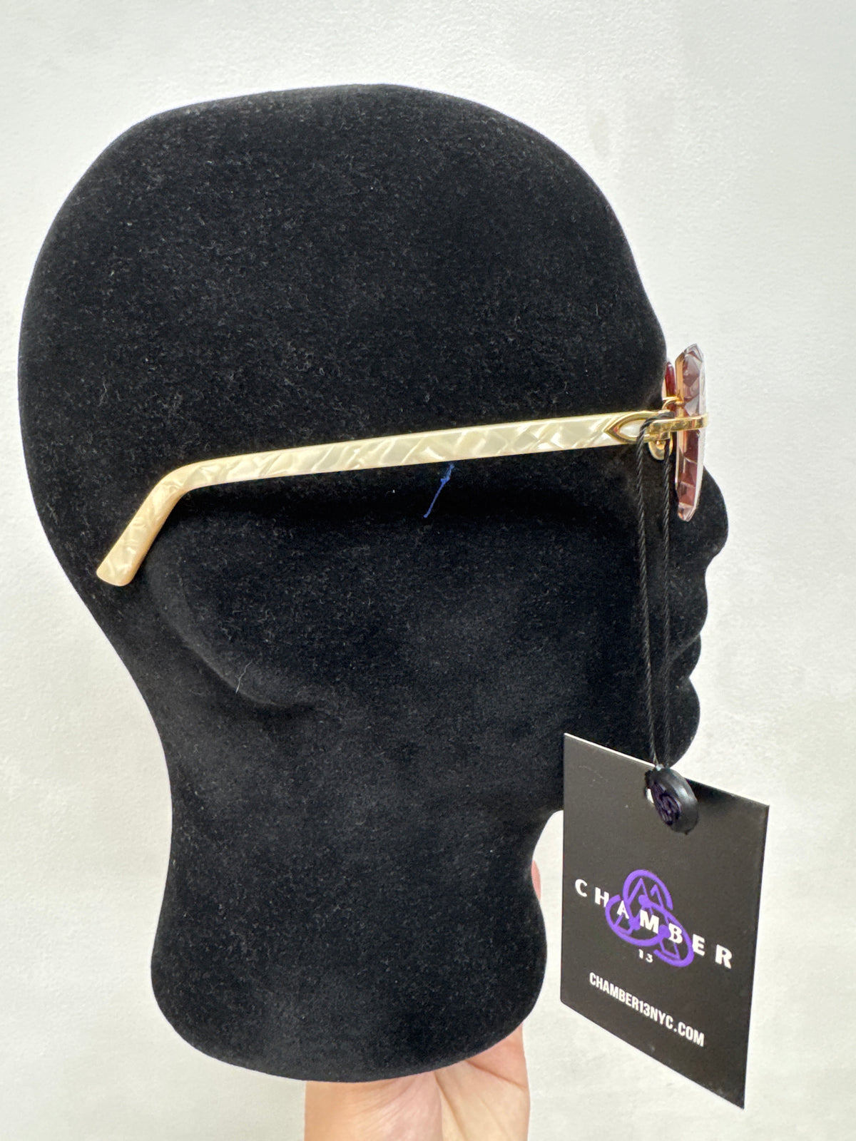 Cartier Acetate Diamond Cut Lens Sunglasses