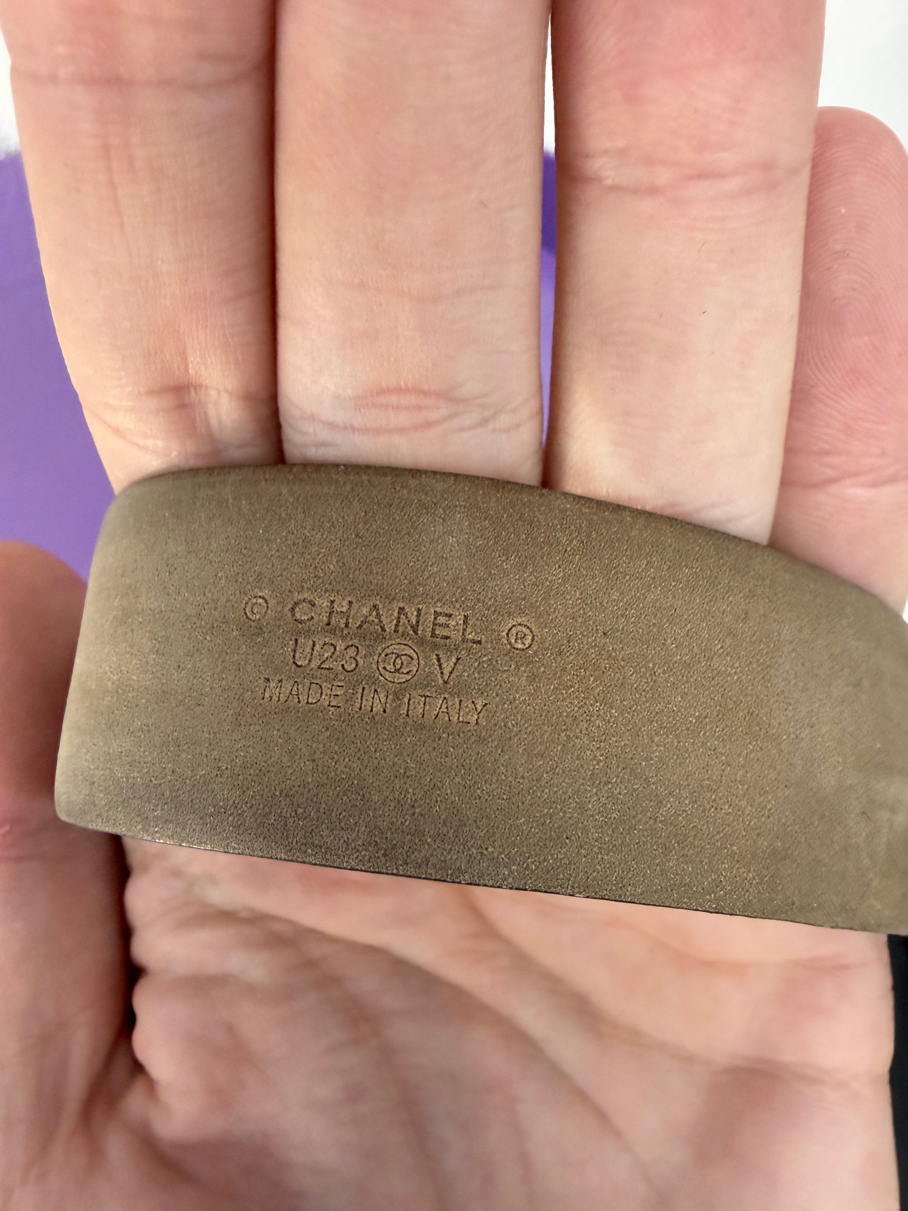 Chanel Black Uniform Belt