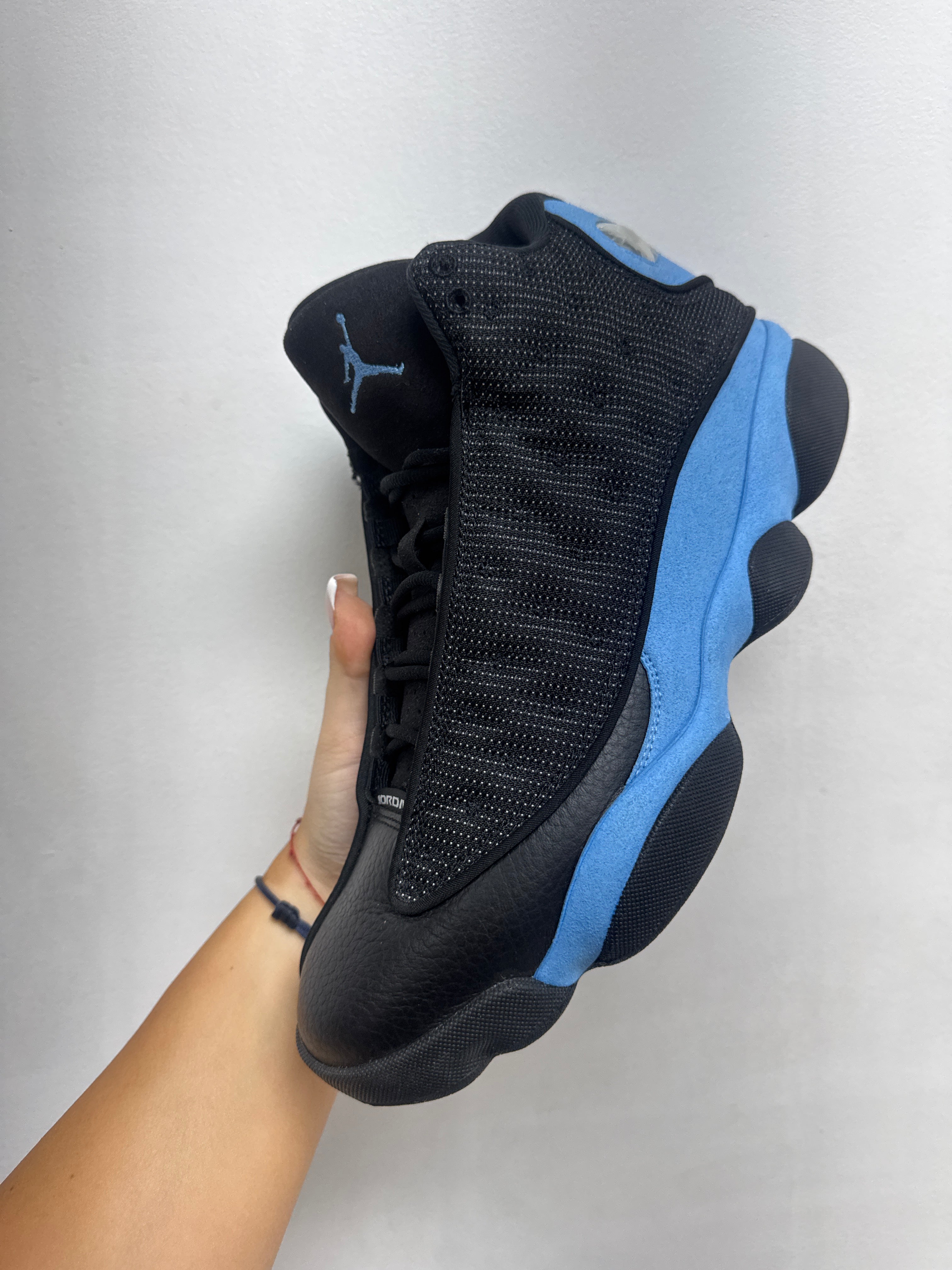 Jordan 13 Black University Blue Sneakers