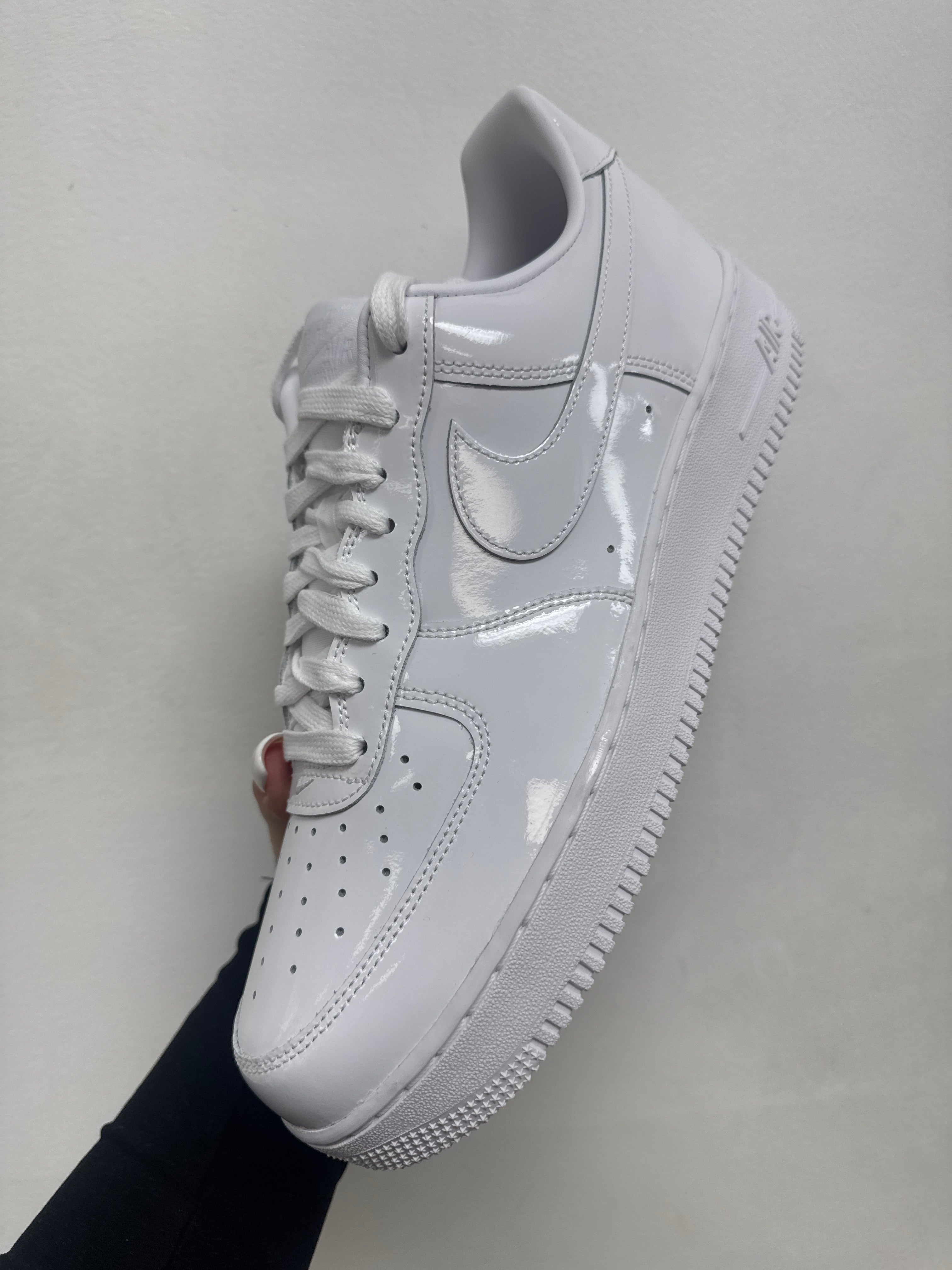 Nike White Patent PRM Sneakers