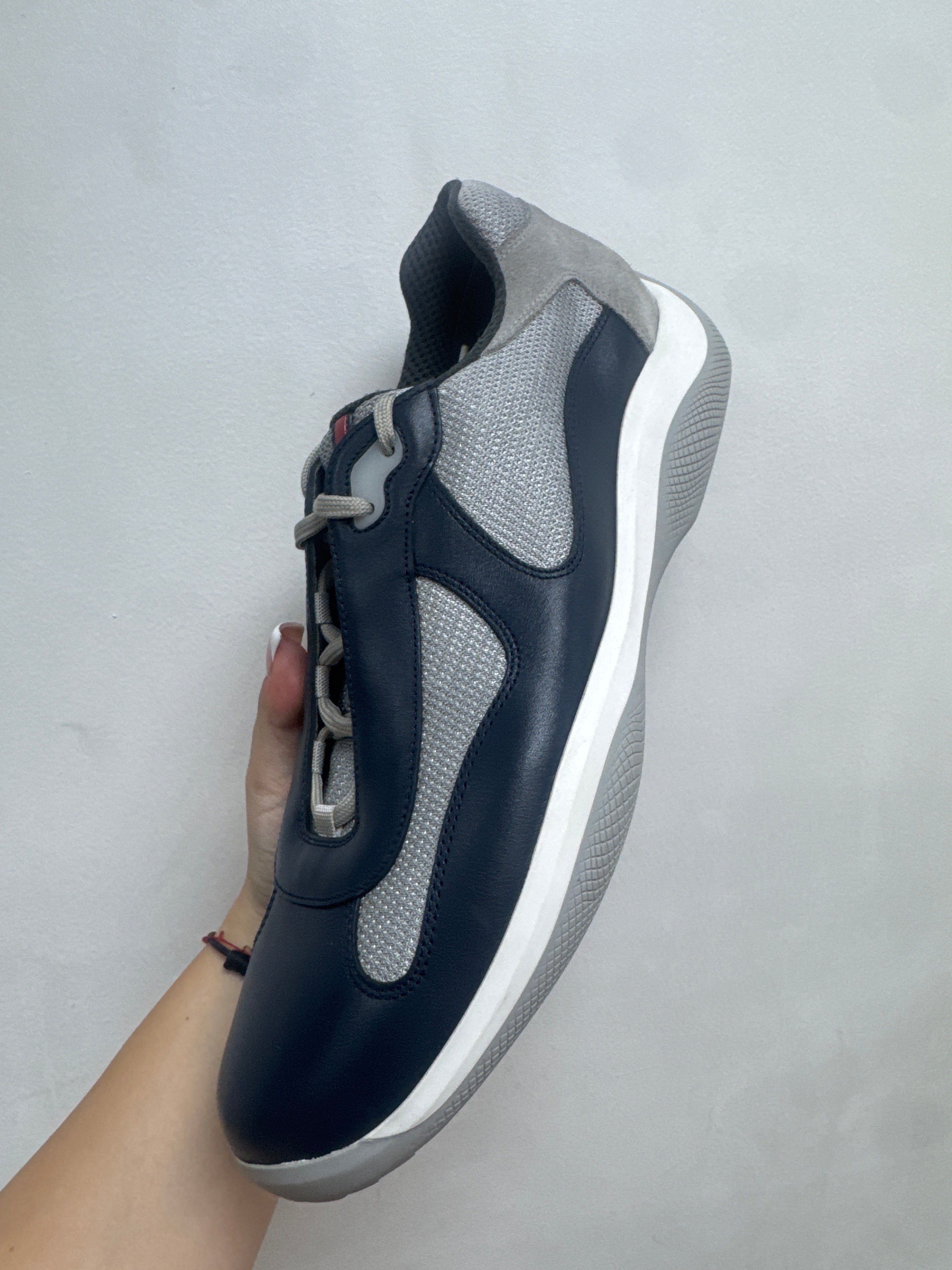 Prada Navy Original America's Cups Sneakers