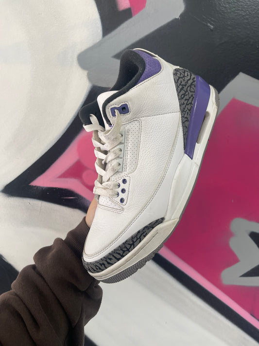 Jordan 3 Dark Iris Used With Box
