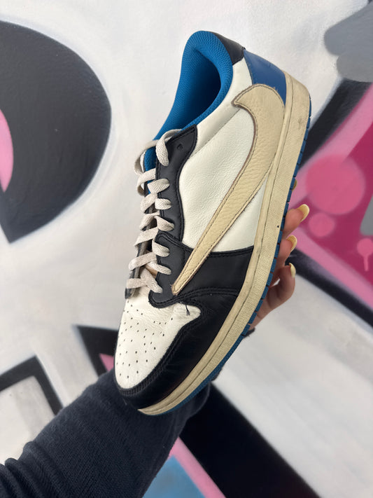 Jordan 1 Low Travis Scott Fragment Used 10.5 No Box
