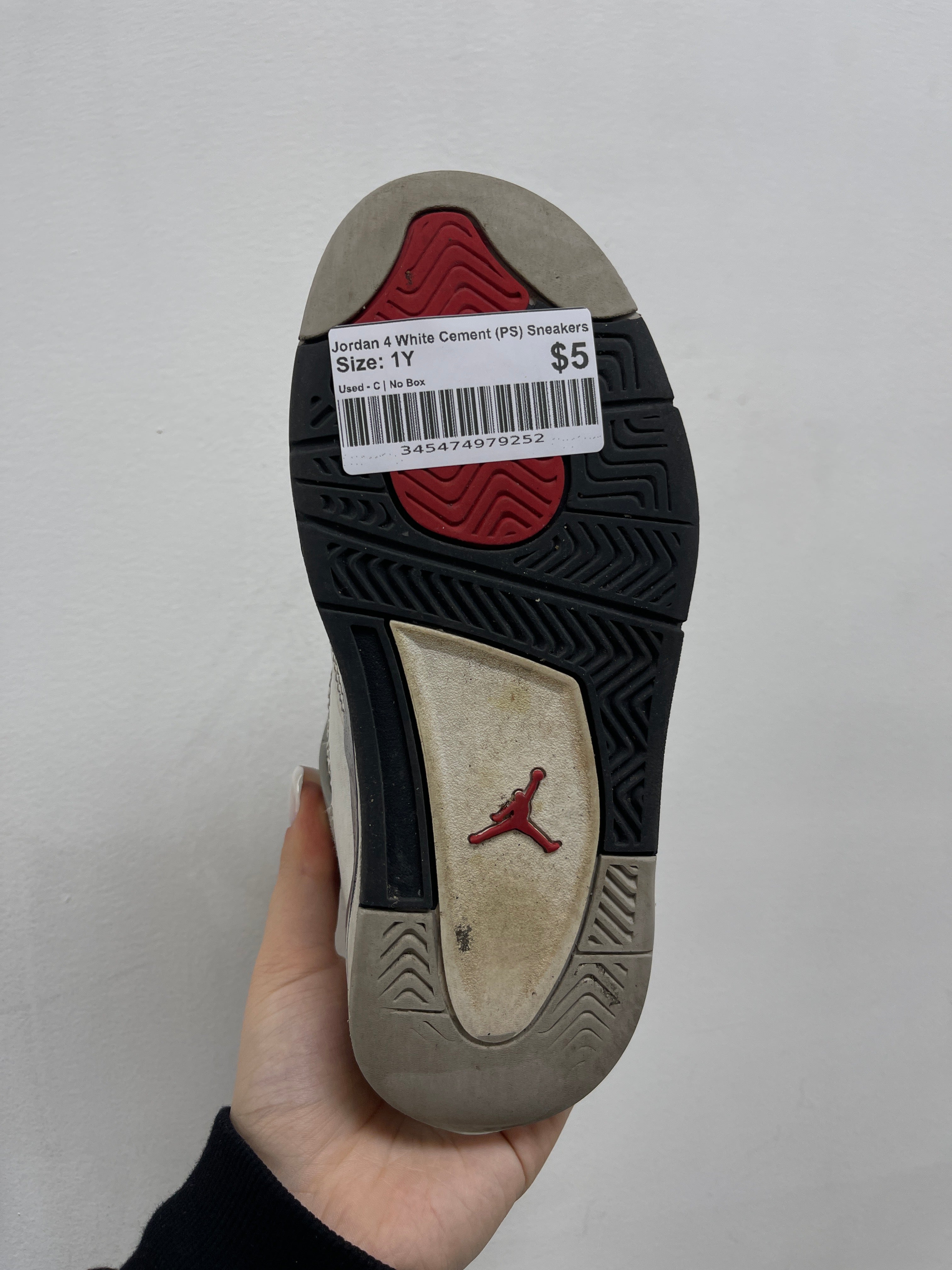Jordan 4 White Cement (PS) Sneakers