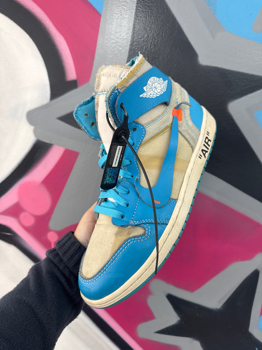 Jordan 1 Off White UNC Used 10 No Box