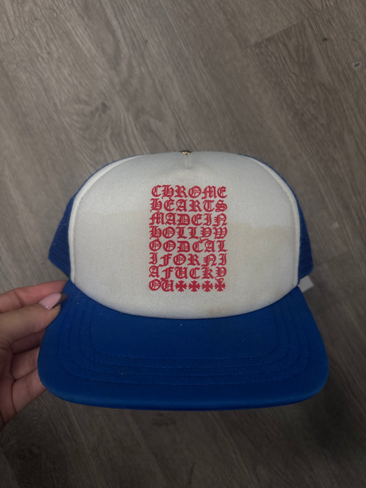 Chrome Hearts RWB Eye Chart Trucker Cap