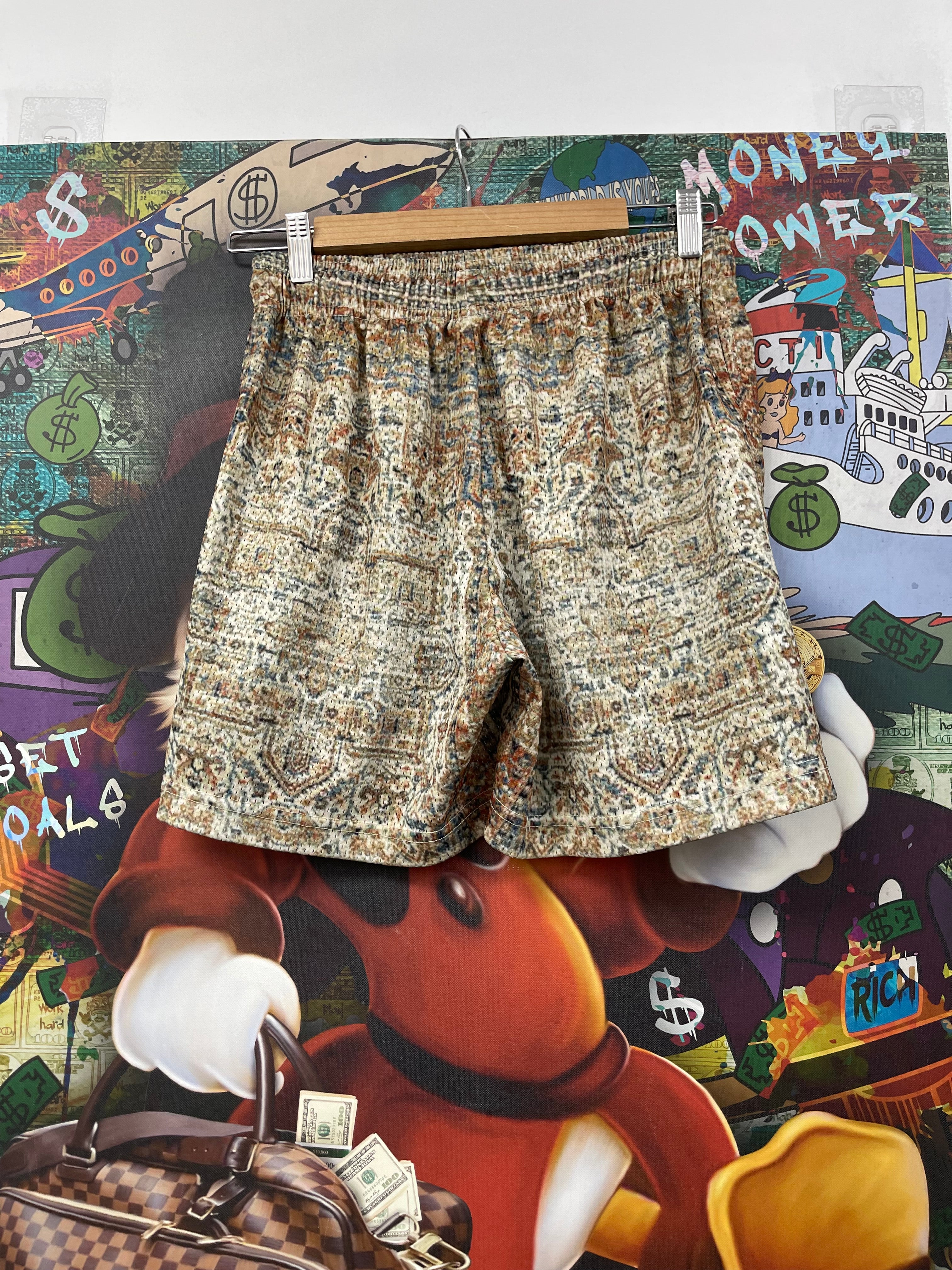 Eric Emanuel Persian Rug Orange Shorts