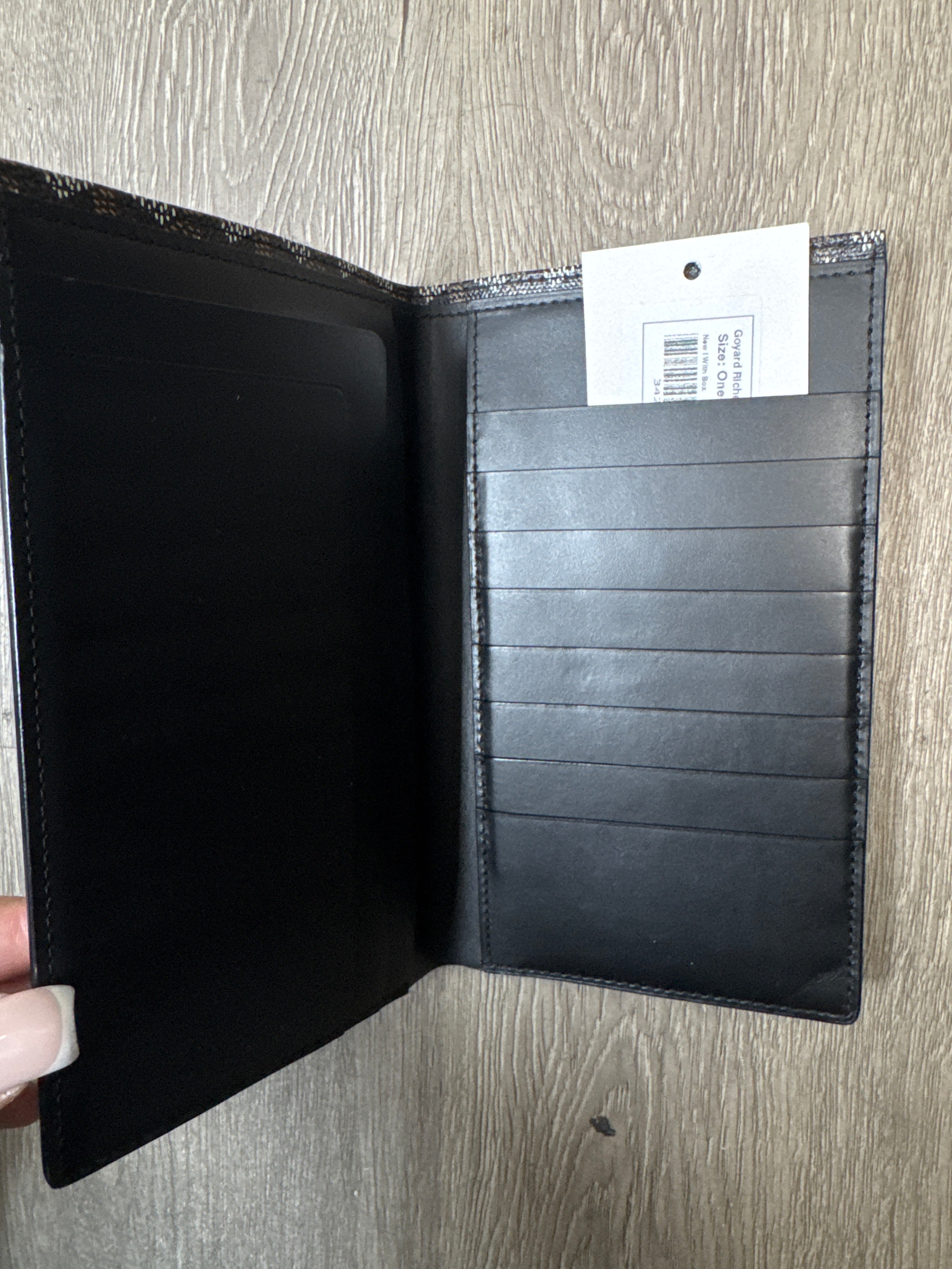 Goyard Richelieu Black Canvas Wallet