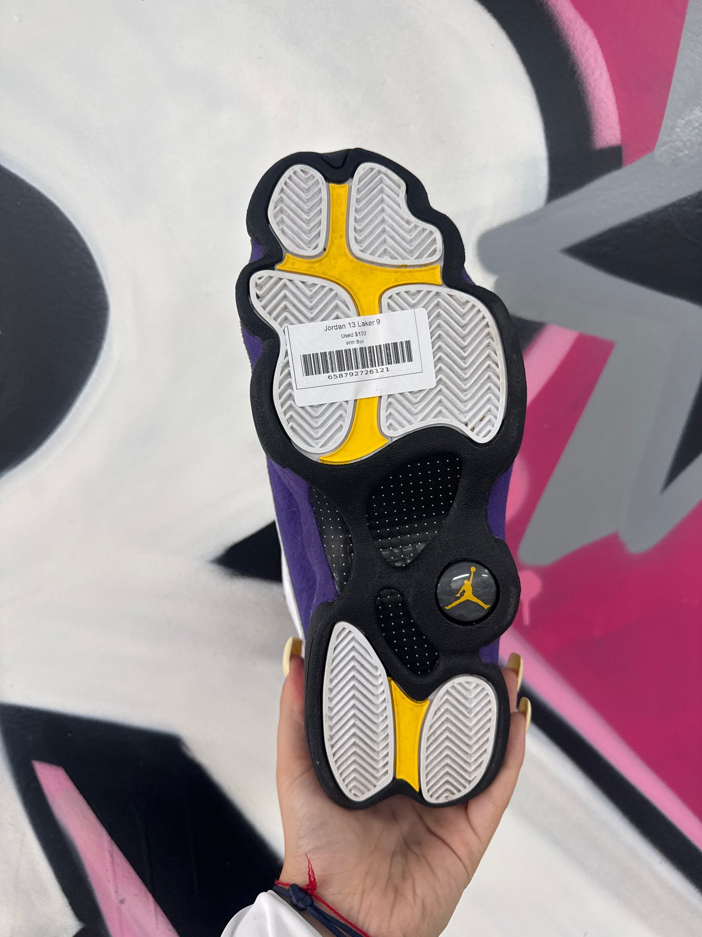 Jordan 13 Laker Used With Box