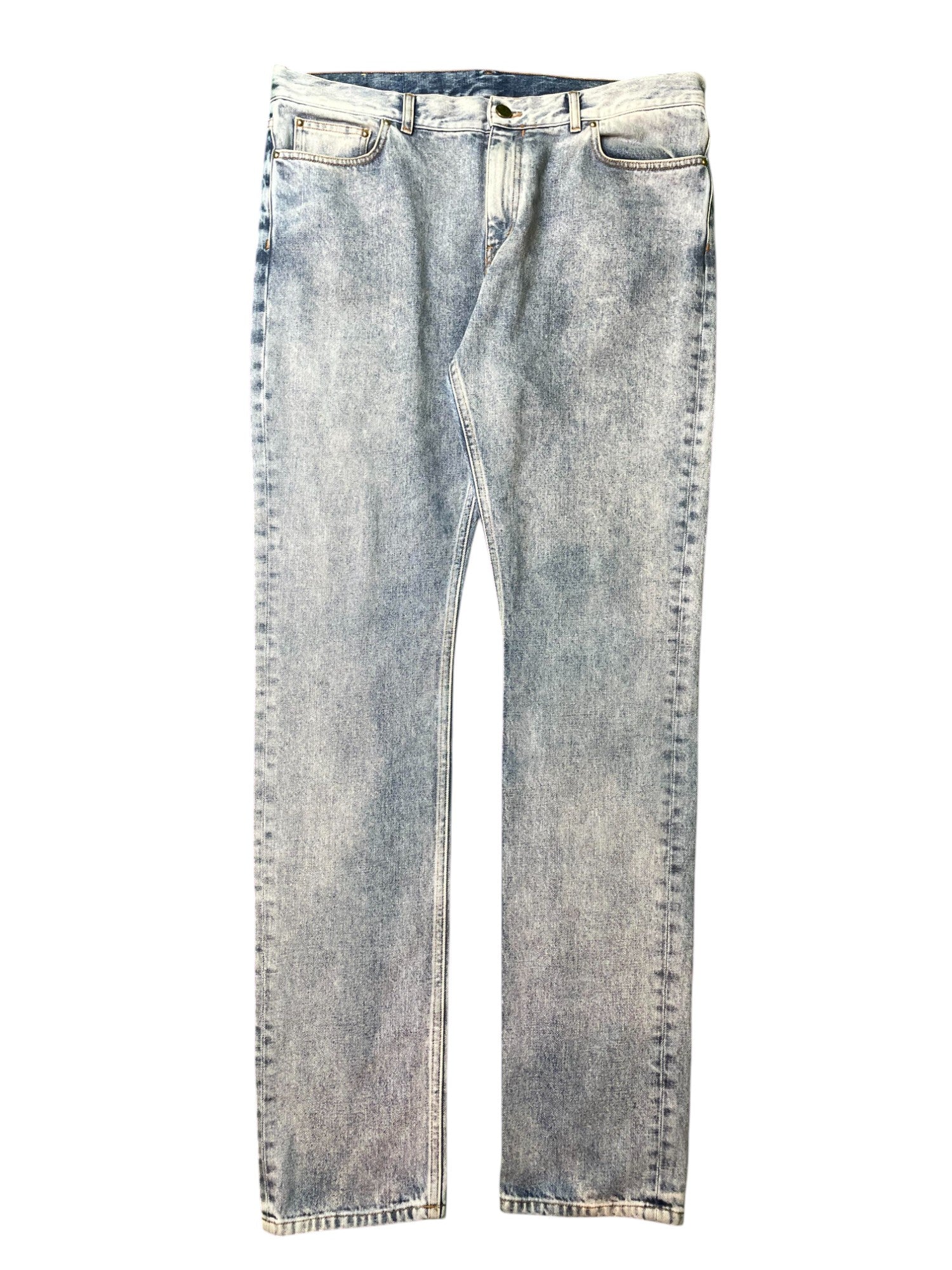 LV Plain Denim Light Wash Blue Jeans