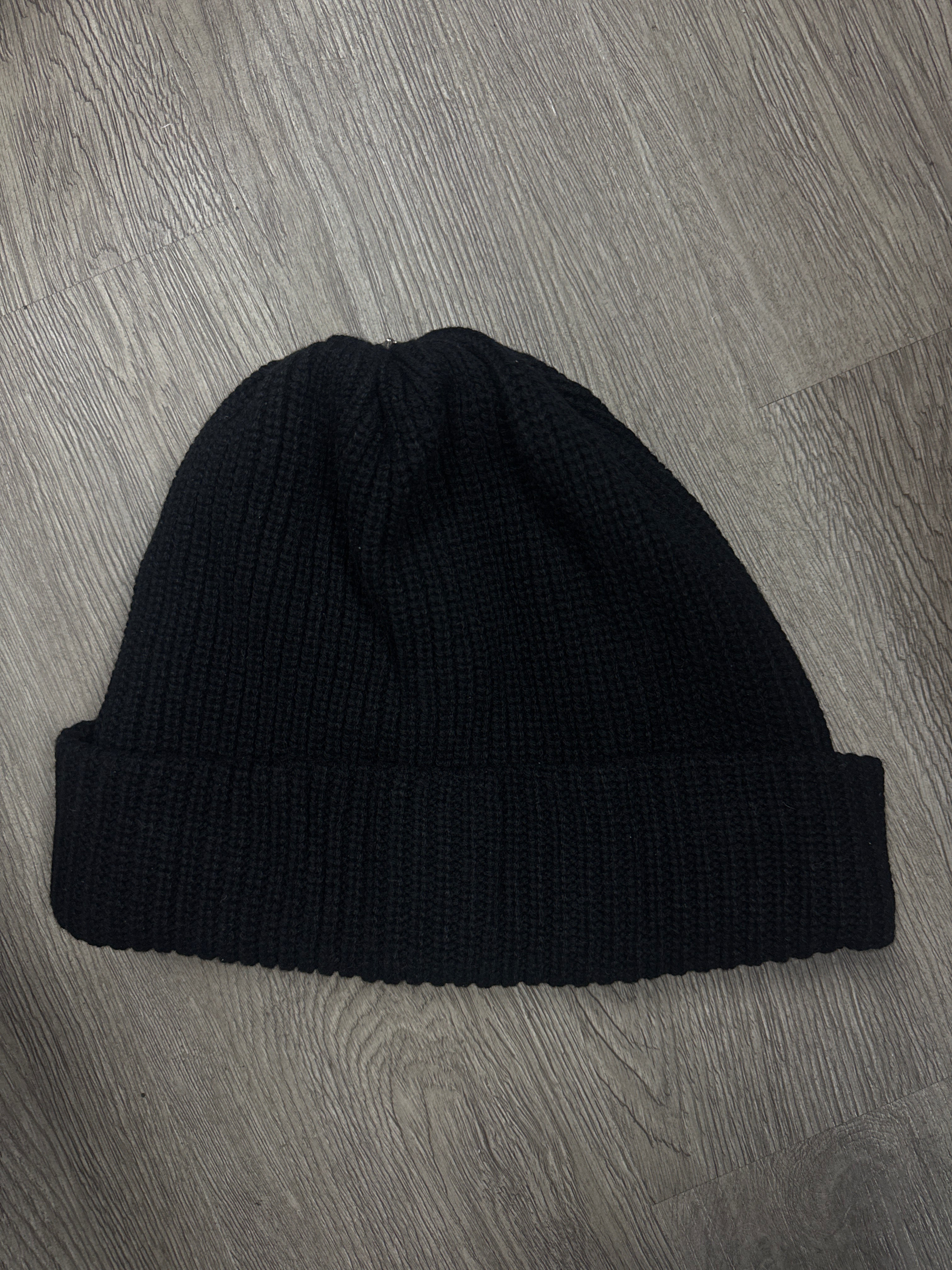 Chrome Hearts Black Red Cashmere Patch Beanie