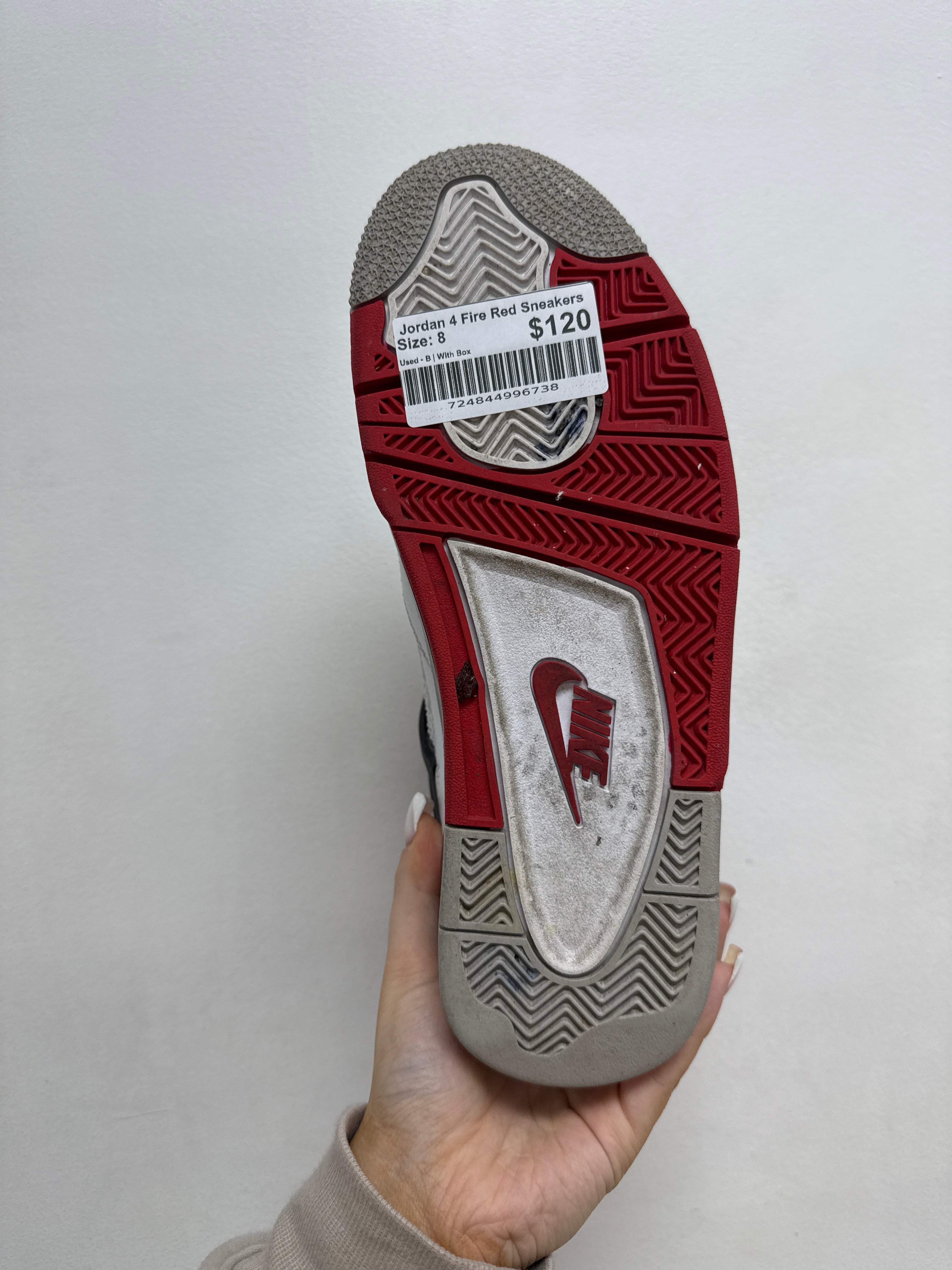 Jordan 4 Fire Red Sneakers