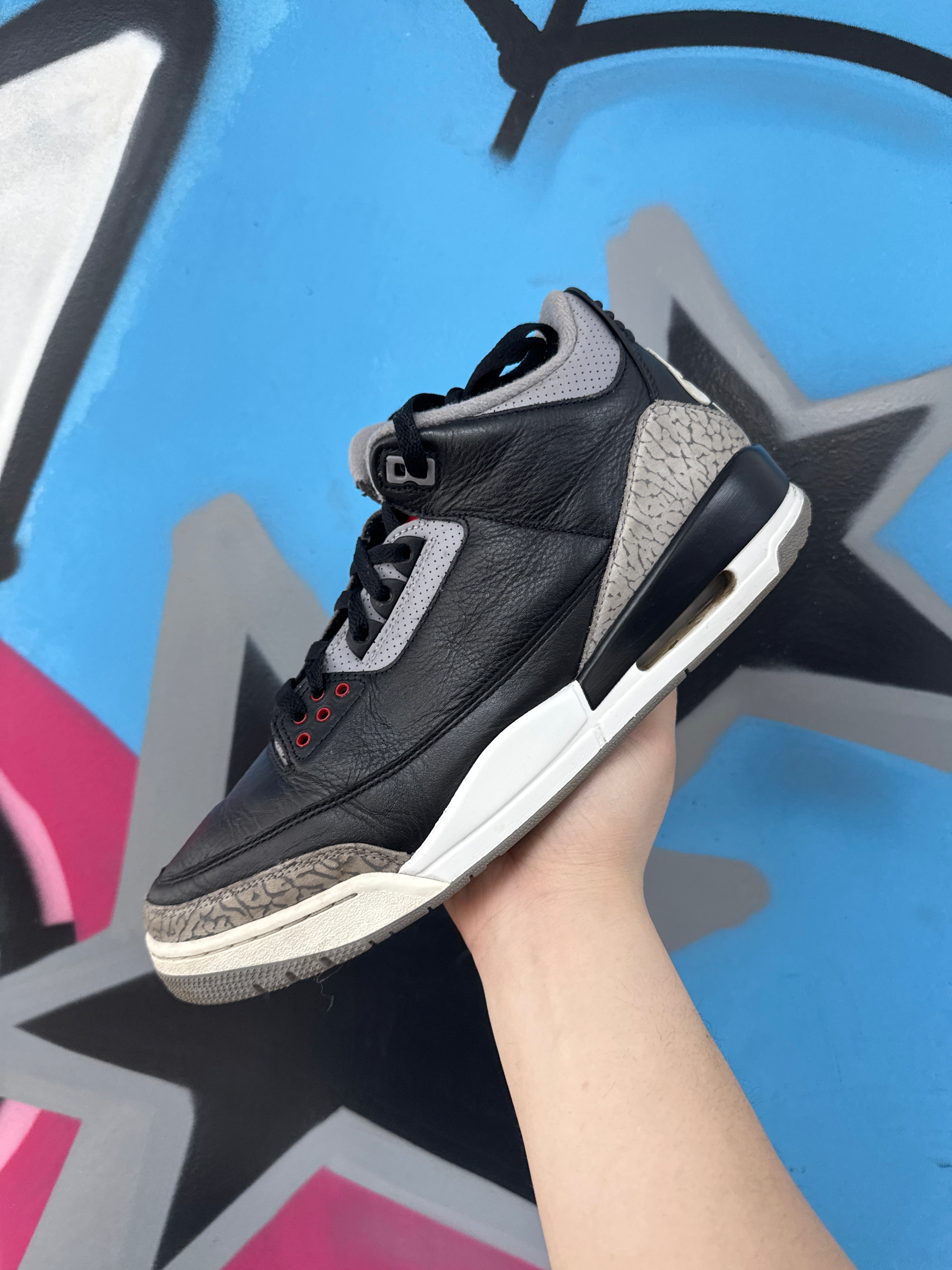 Jordan 3 Black Cement Sneakers