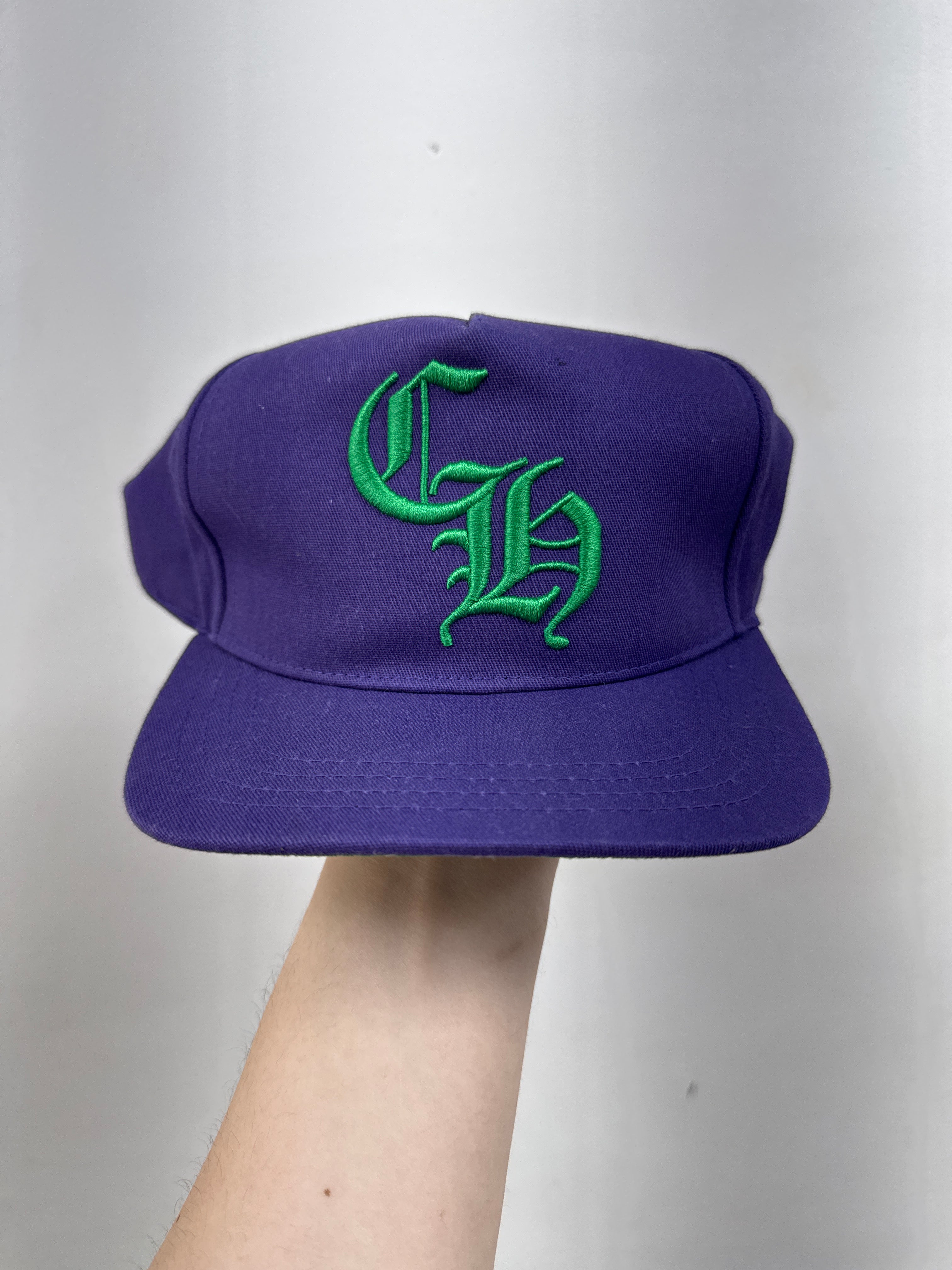 Chrome Hearts Purple Green CH Baseball Hat