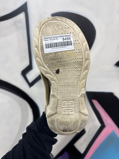 Givenchy Cream Shark Boots