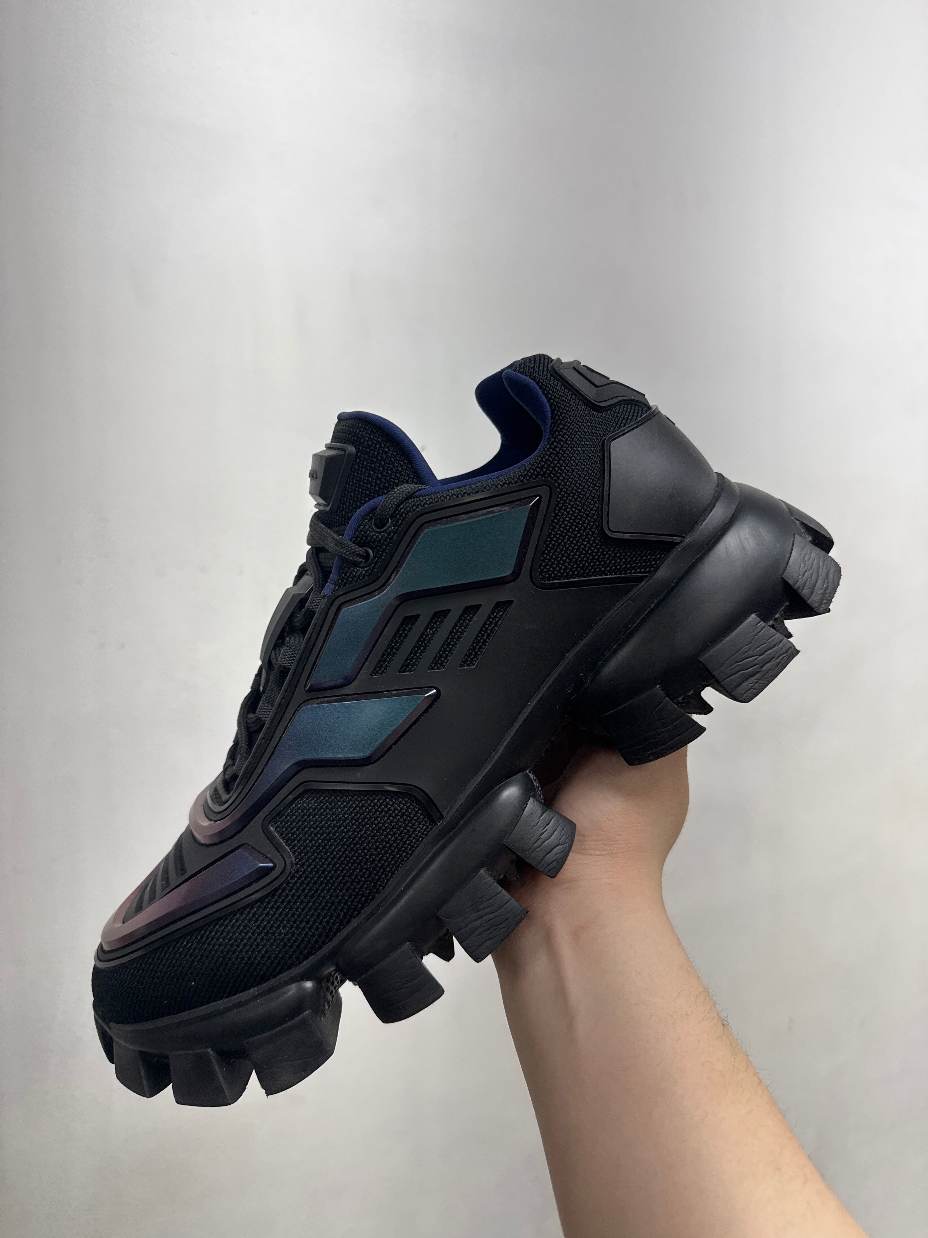 Prada Cloudbust  Black Holographc Sneakers