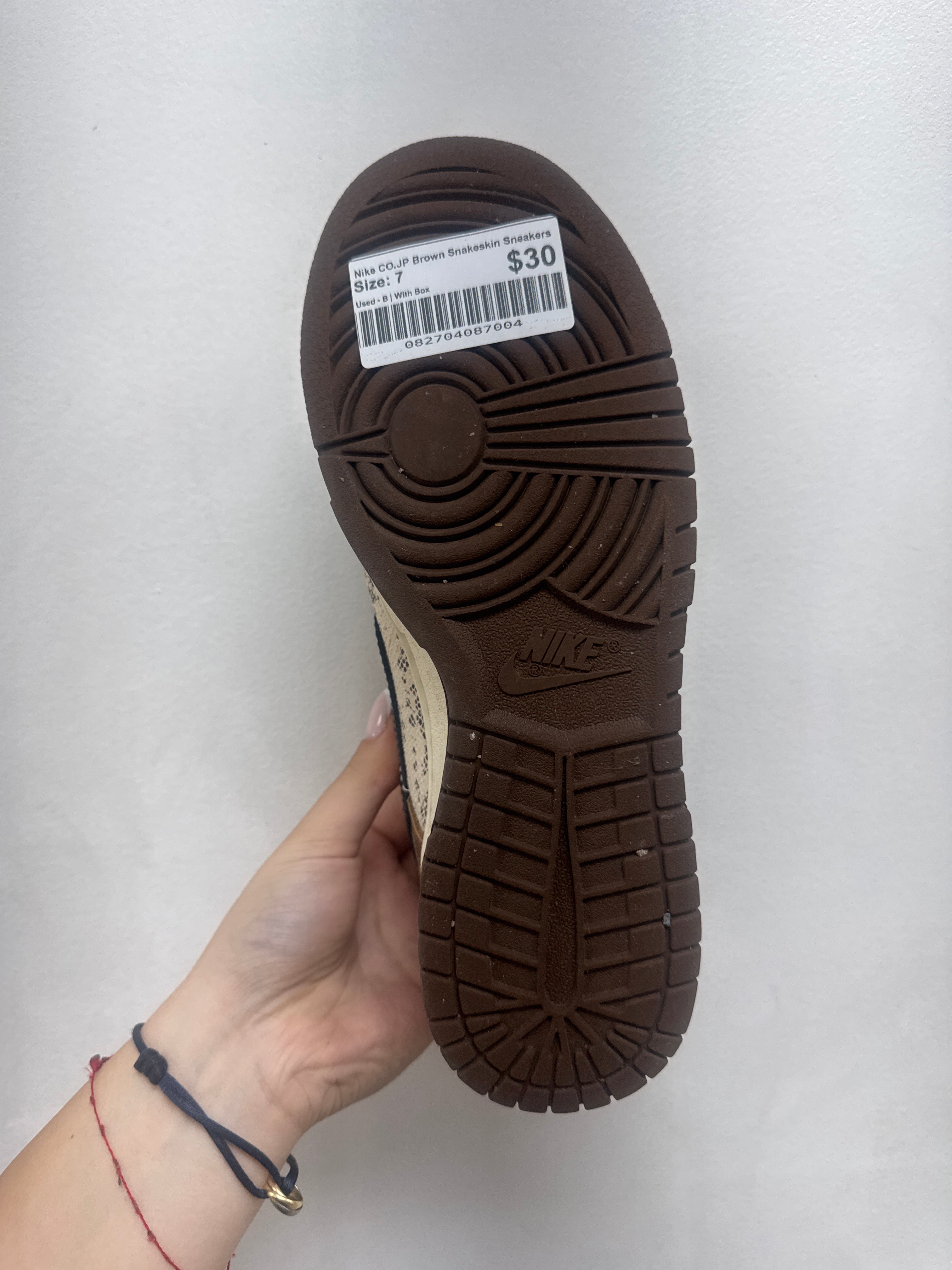 Nike CO.JP Brown Snakeskin Sneakers