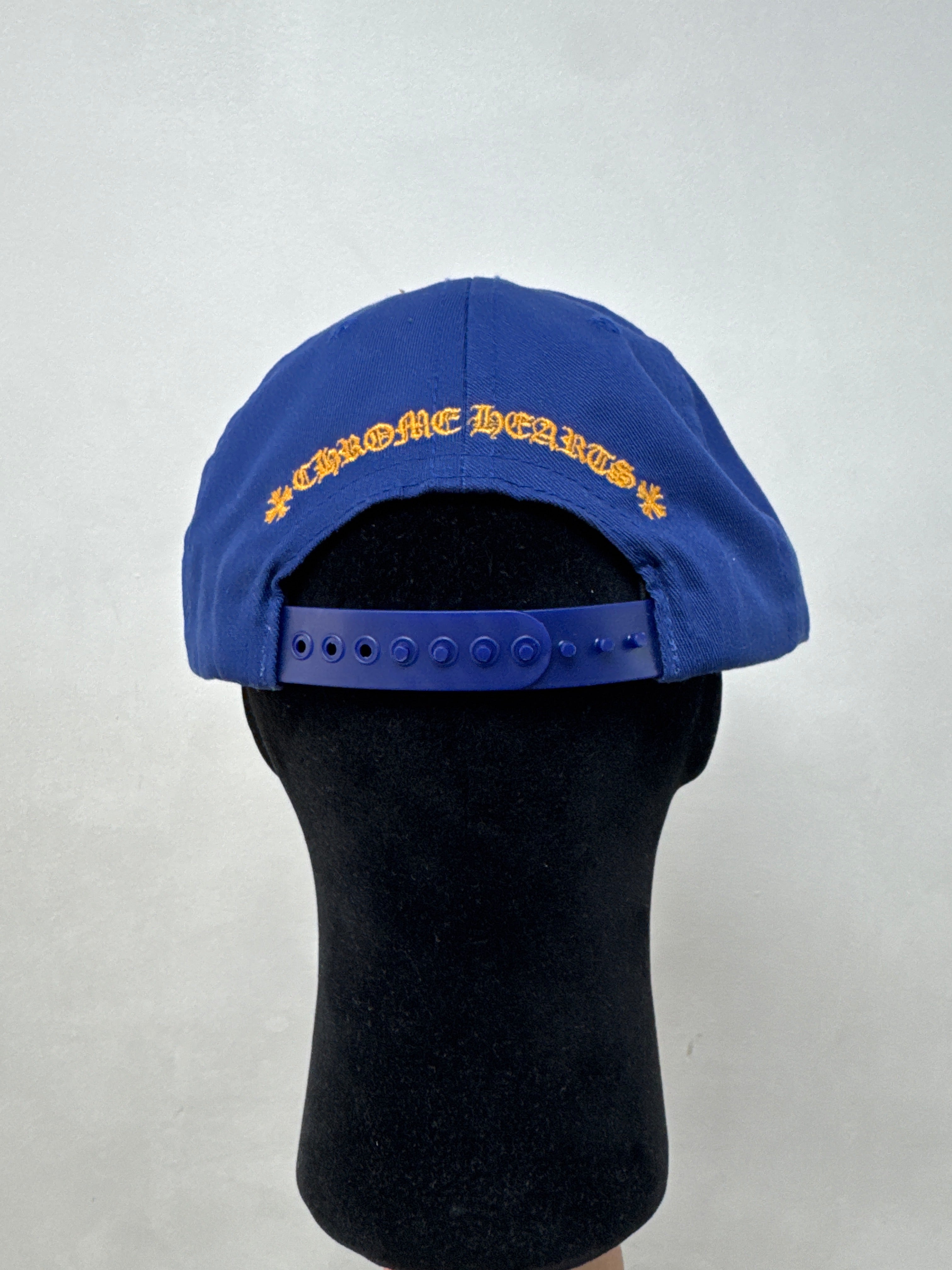 Chrome Hearts Blue Gold Baseball Trucker Hat