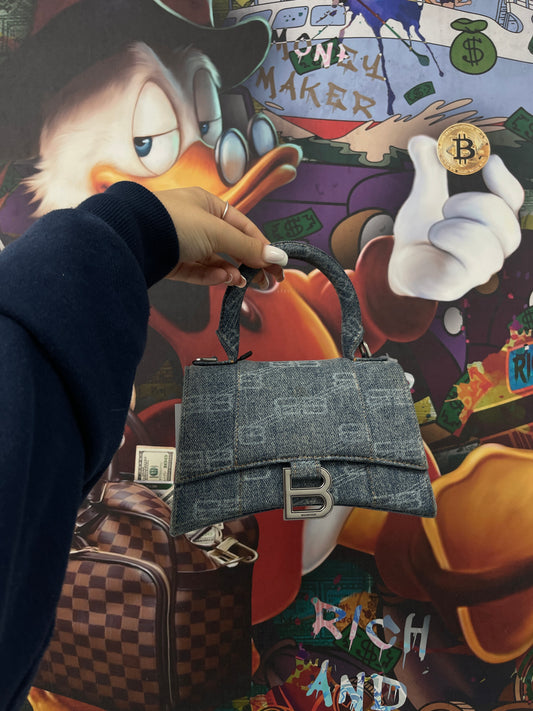 Balenciaga Denim  BB Logo Bag Used OS N/A