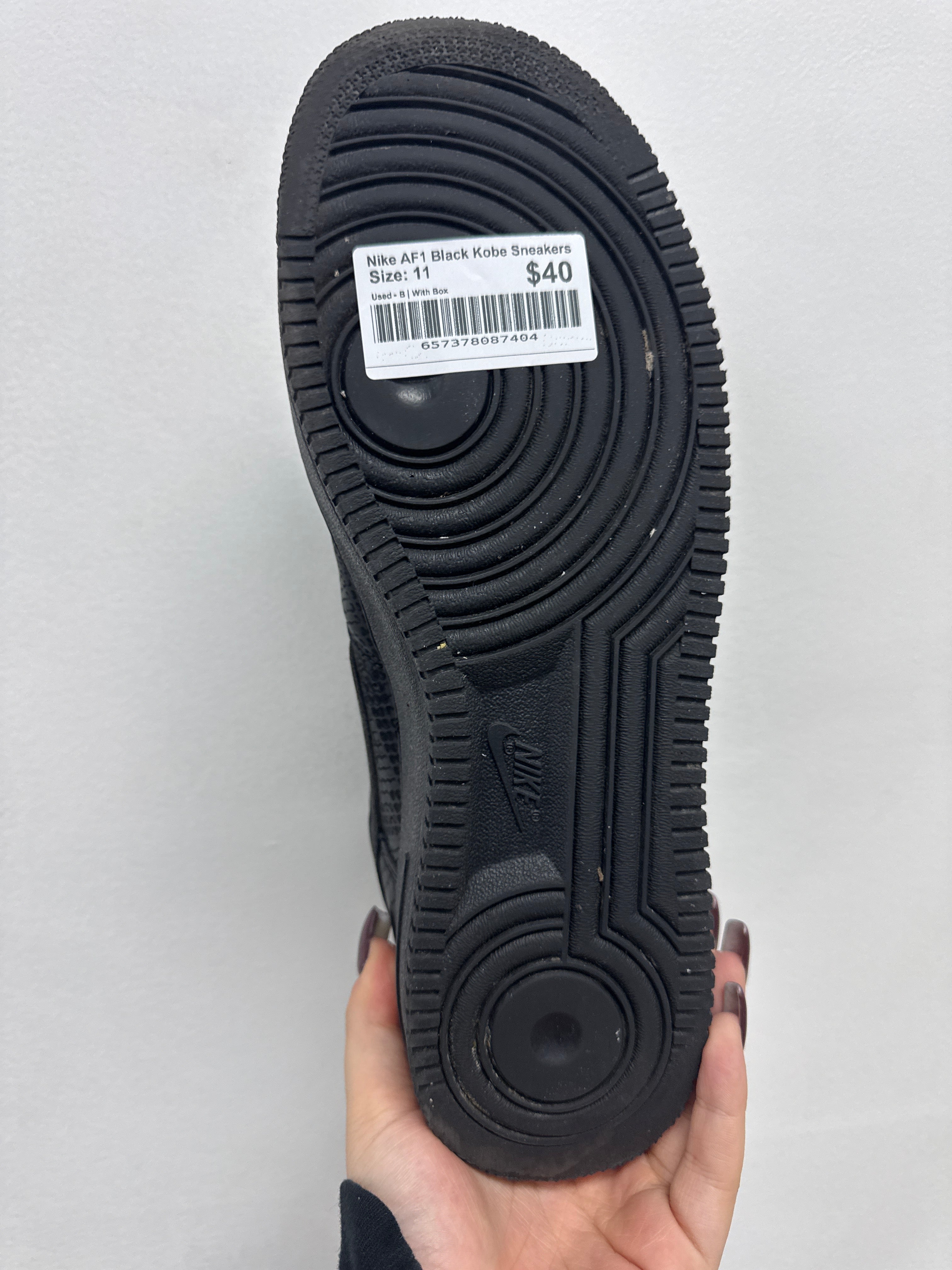 Nike AF1 Black Kobe Sneakers