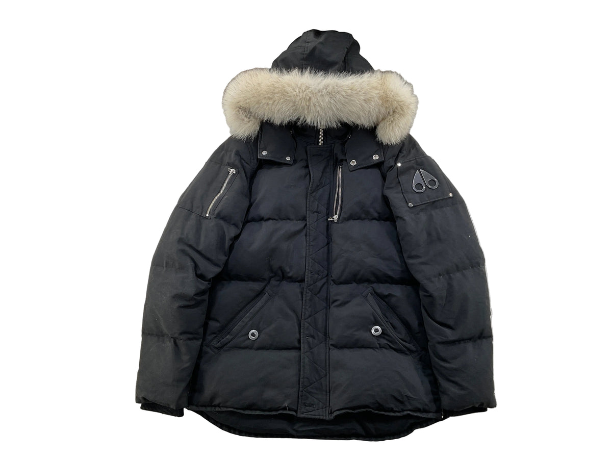 Moose Knuckles Black White Fur 3Q Parka
